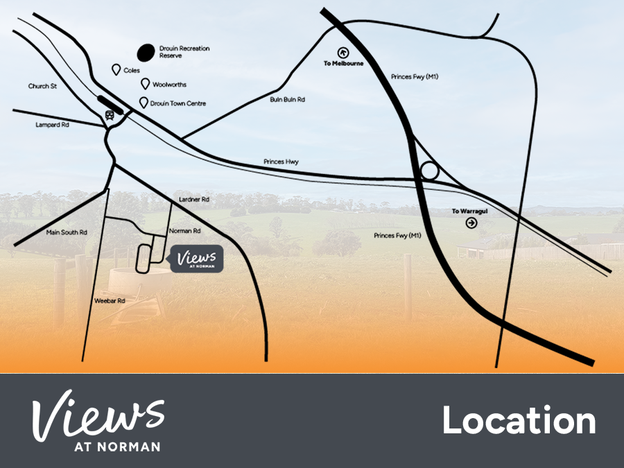 Views at Norman Estate - Drouin Location Map