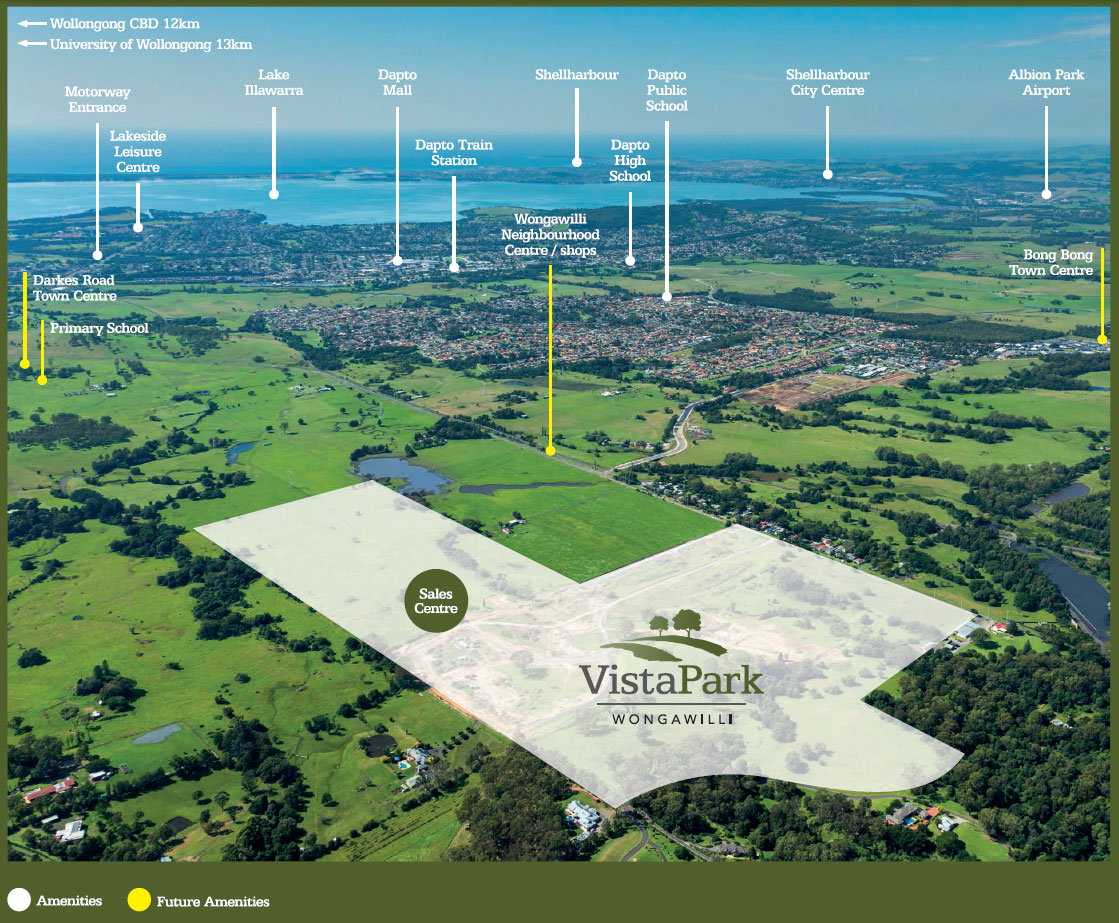 Vista Park Estate - Wongaw Aerial