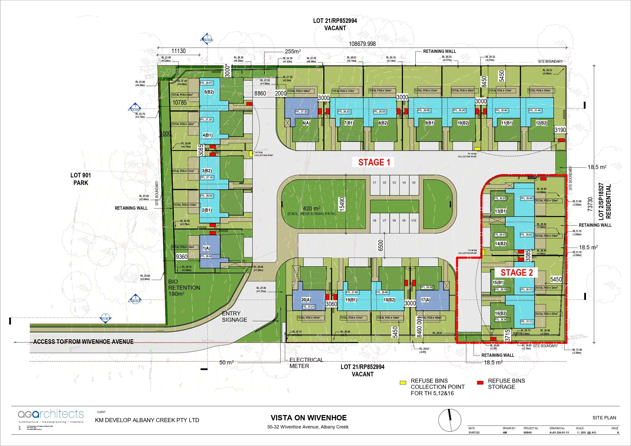 Vistas on Wivenhoe Townhomes - Albany Creek Masterplan