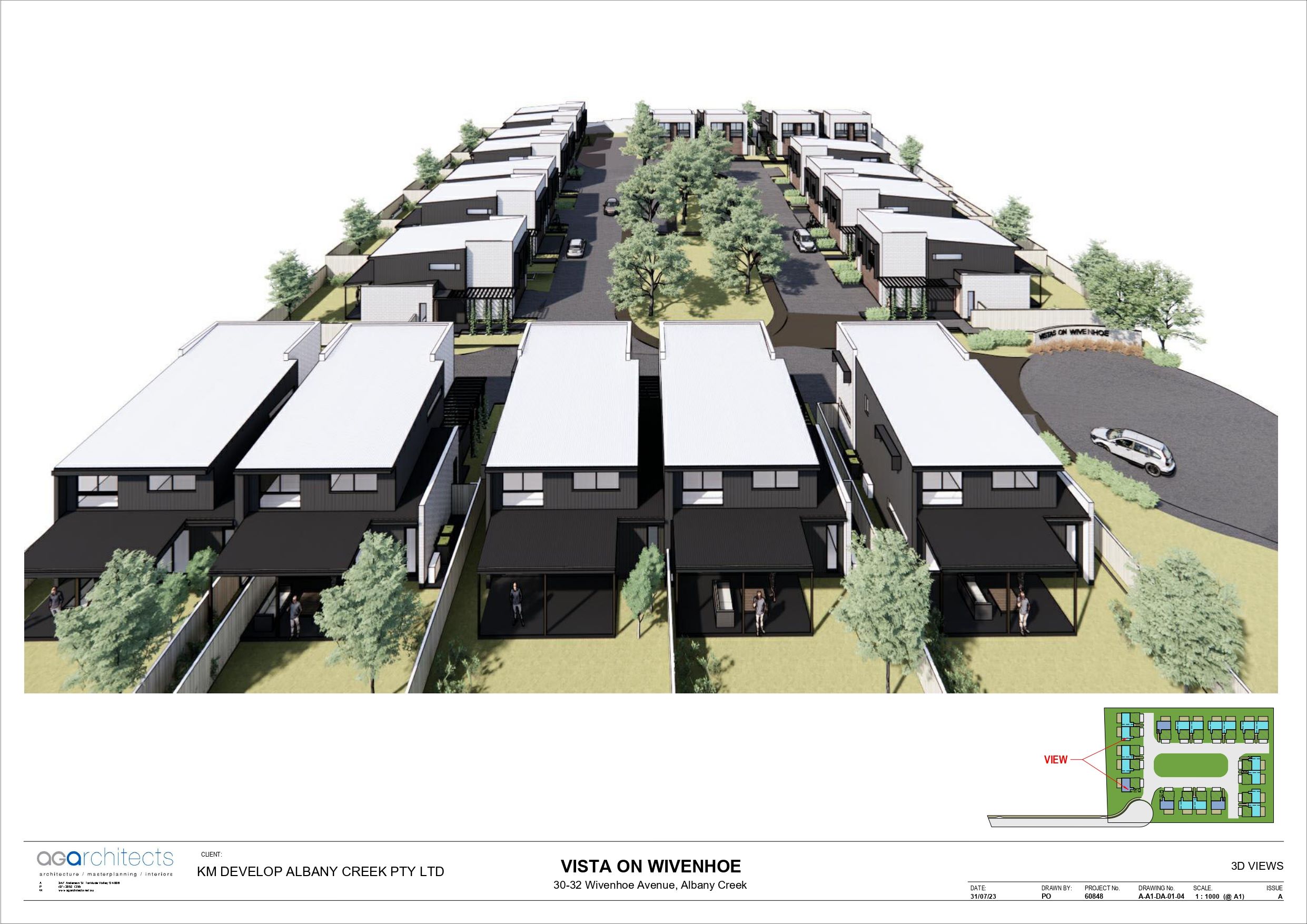 Vistas on Wivenhoe Townhomes - Albany Creek Render