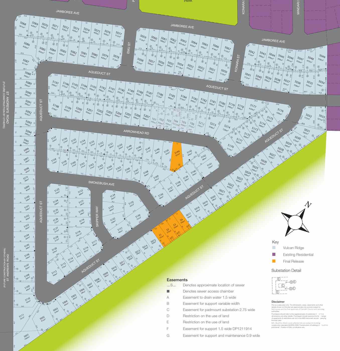 Vulcan Ridge Estate - Leppington Masterplan