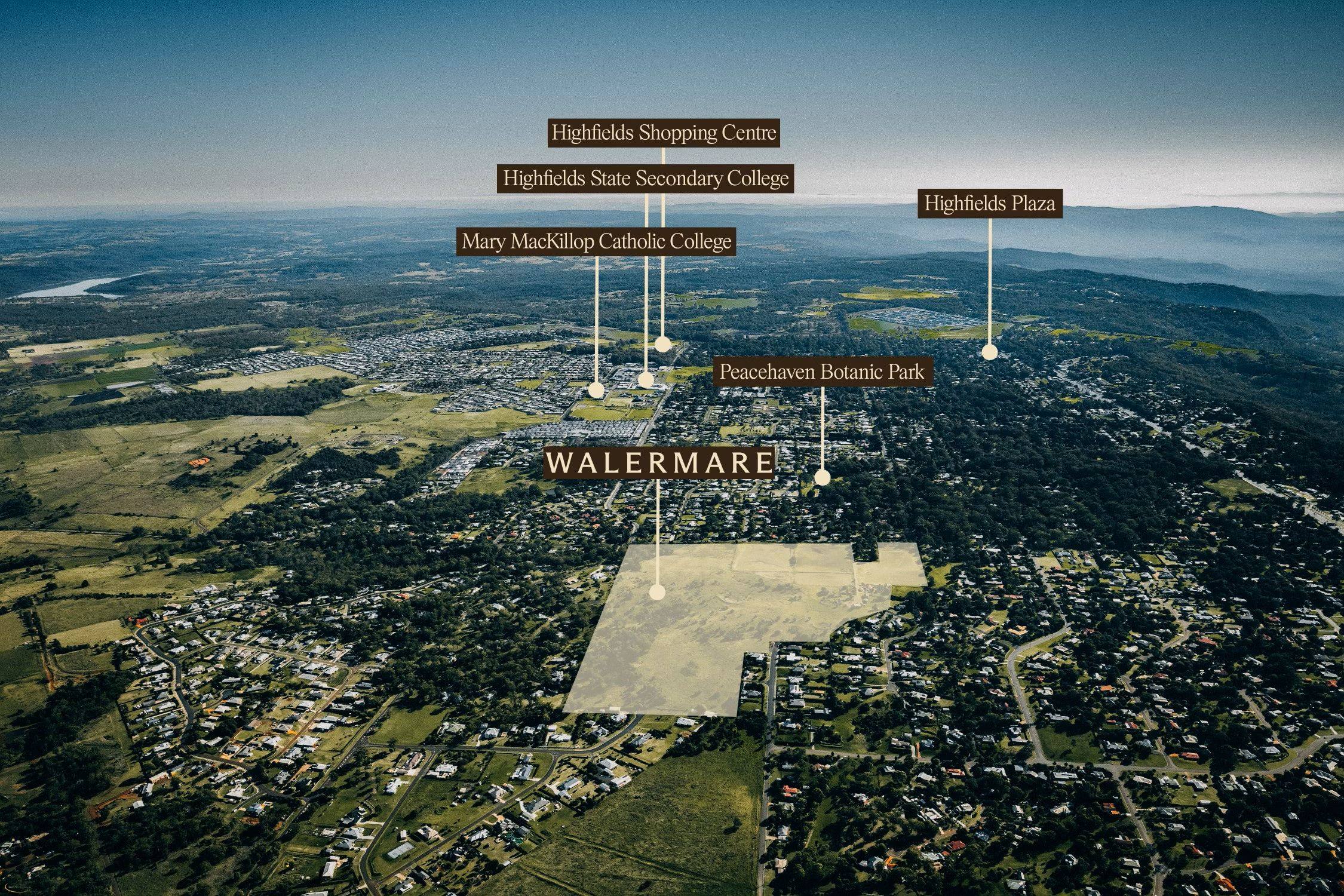 Walermare Estate - Highfields Aerial