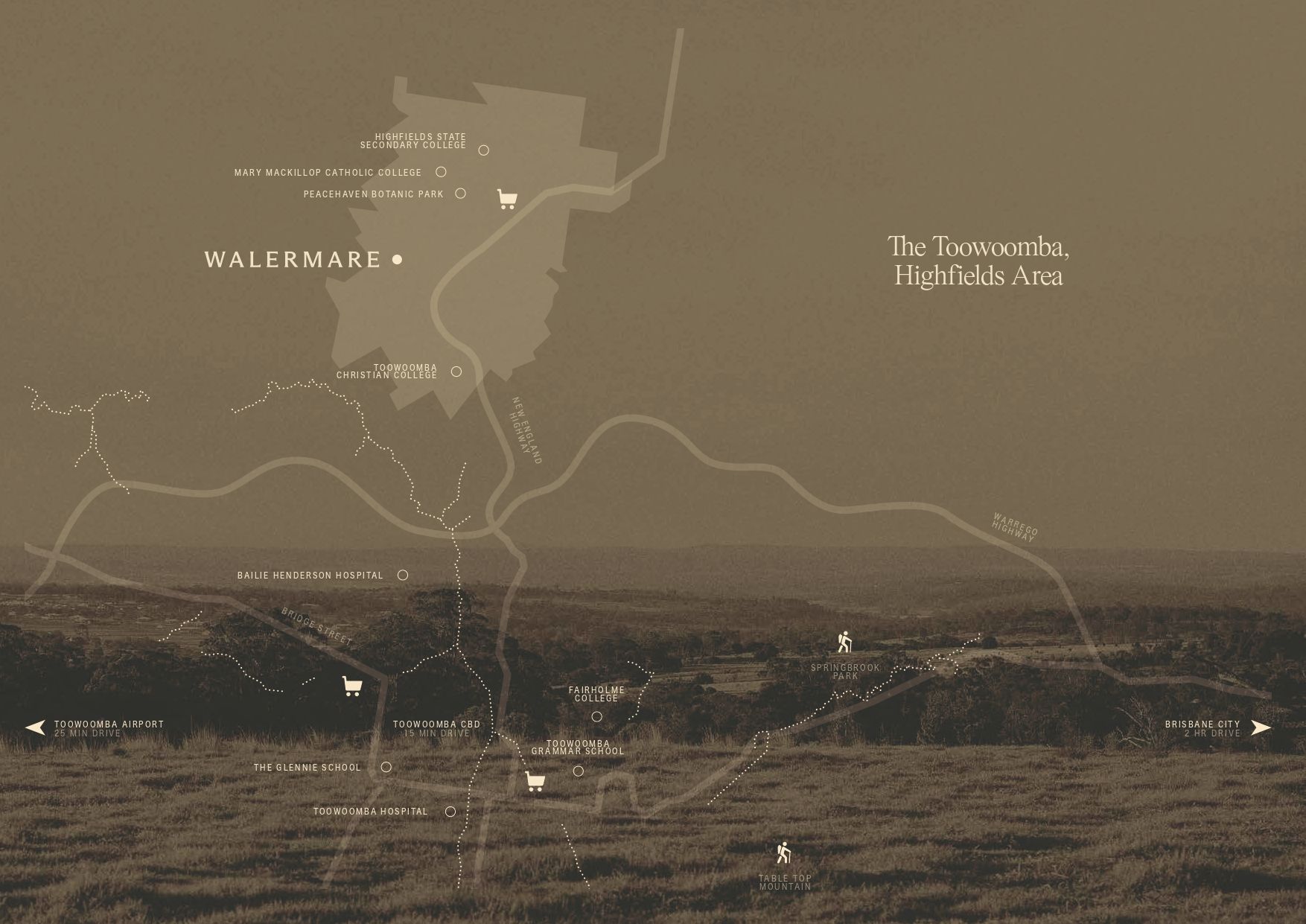 Walermare Estate - Highfields Location Map