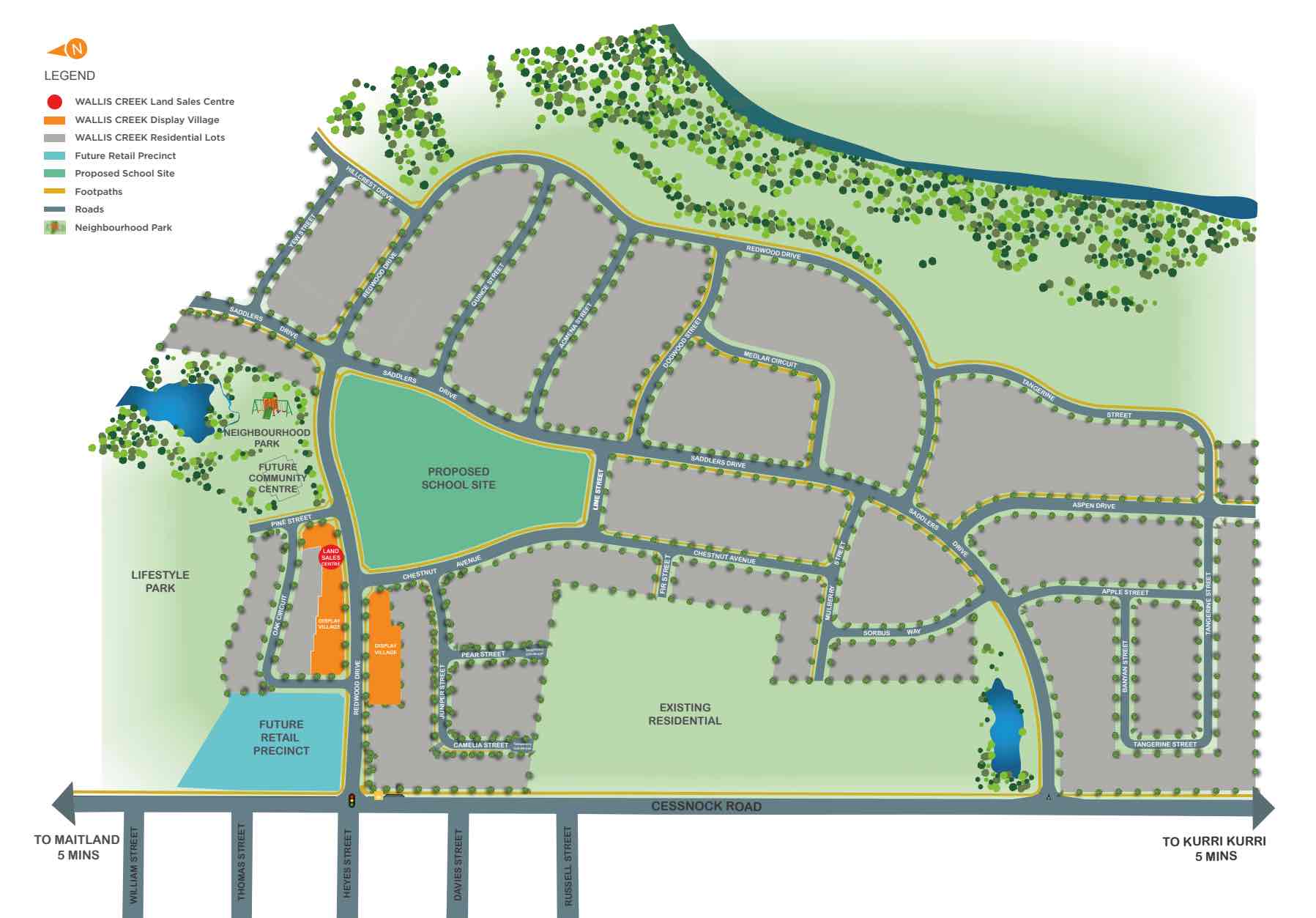 Wallis Creek Estate - Gillieston Heights Masterplan