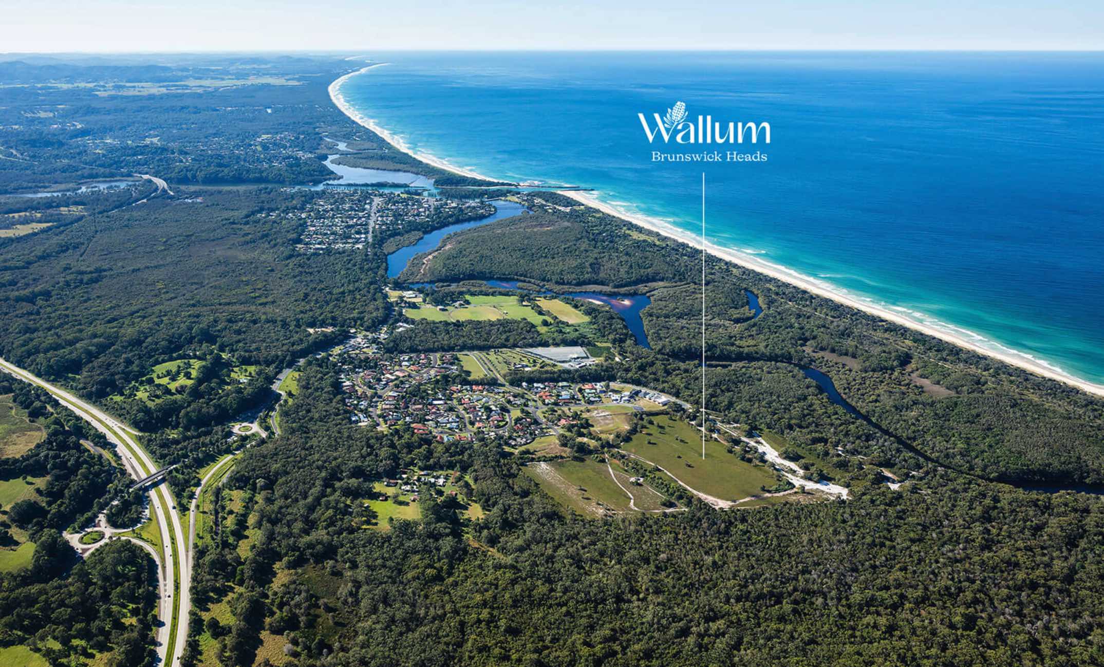 Wallum Estate - Brunswick Heads Aerial