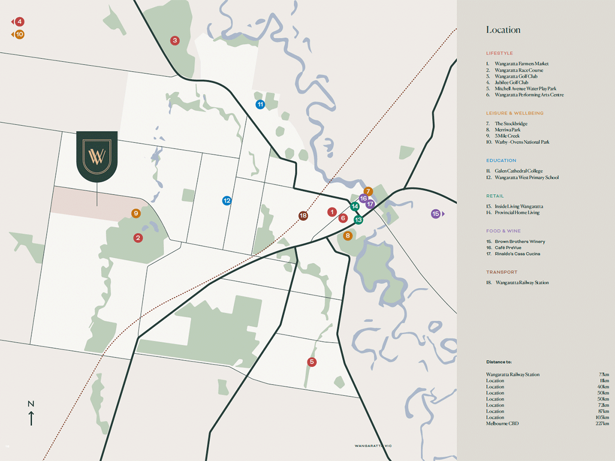 Warby Views Estate - Wangar Location Map