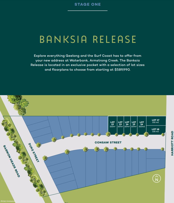 Waterbank Estate - Armstrong Creek Stage 1 Plan