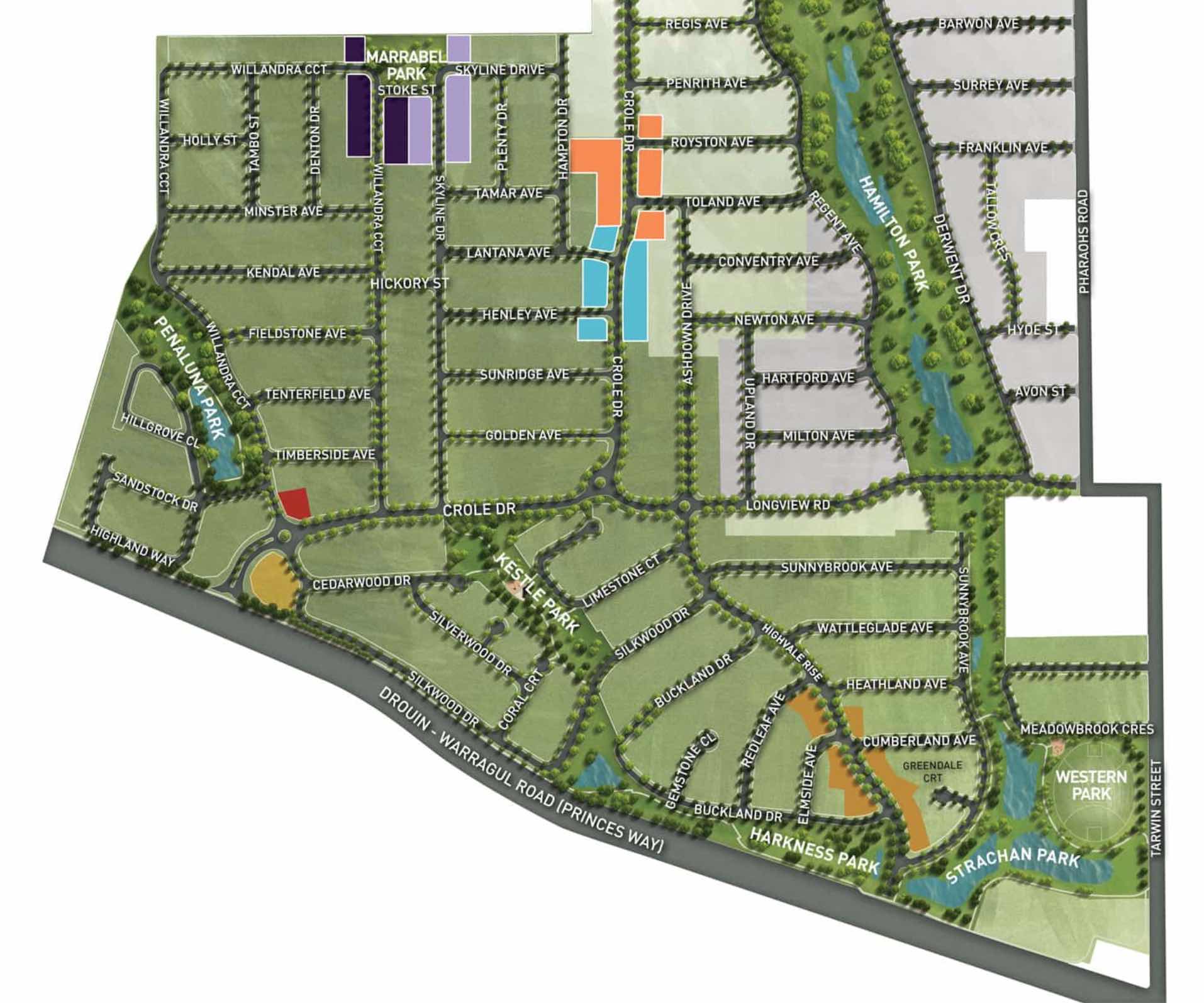 Waterford Rise Estate - Warragul Masterplan