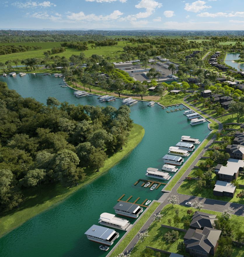 Waterfront Estate - Moama Render