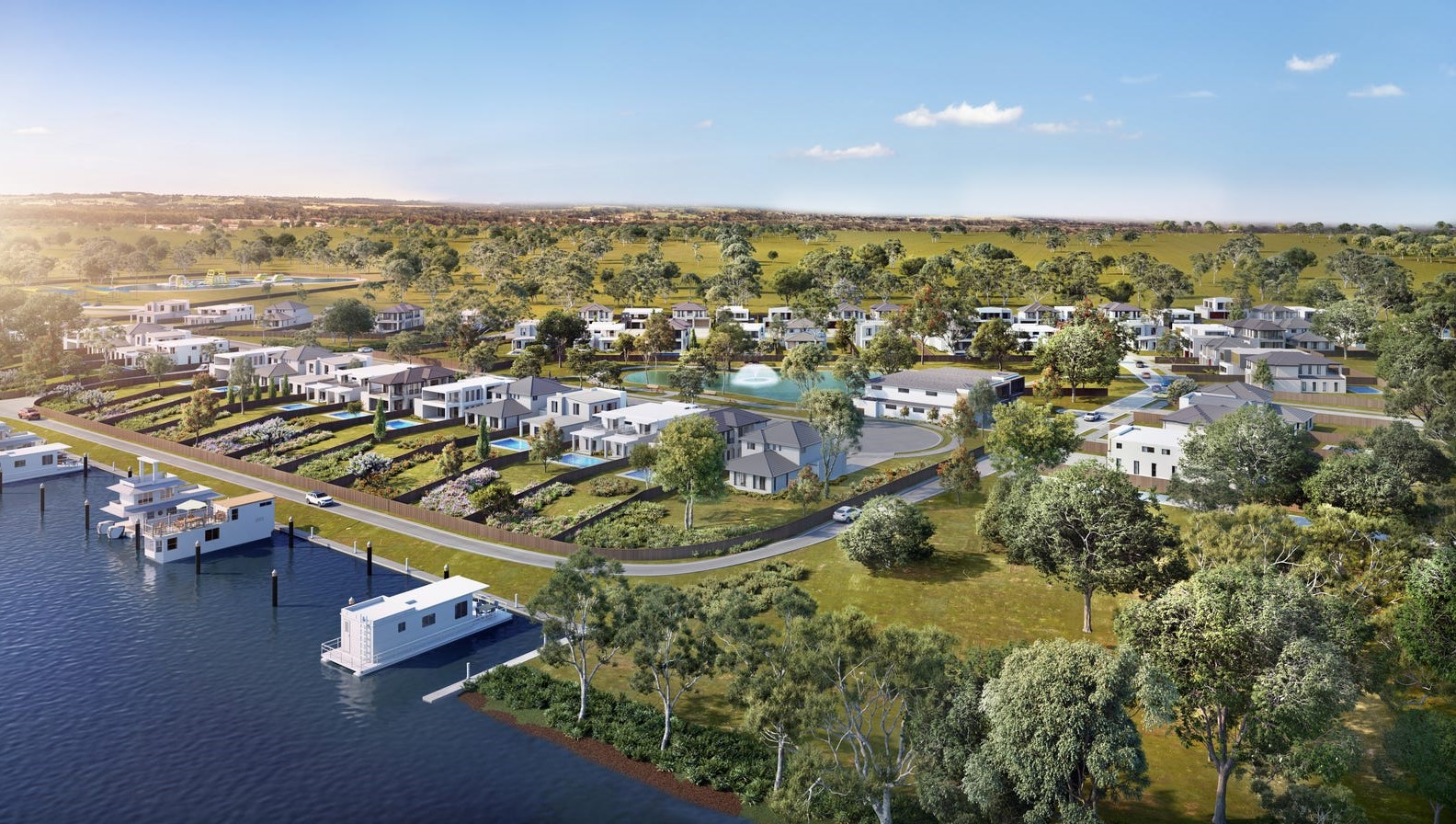 Waterfront Estate - Moama Render