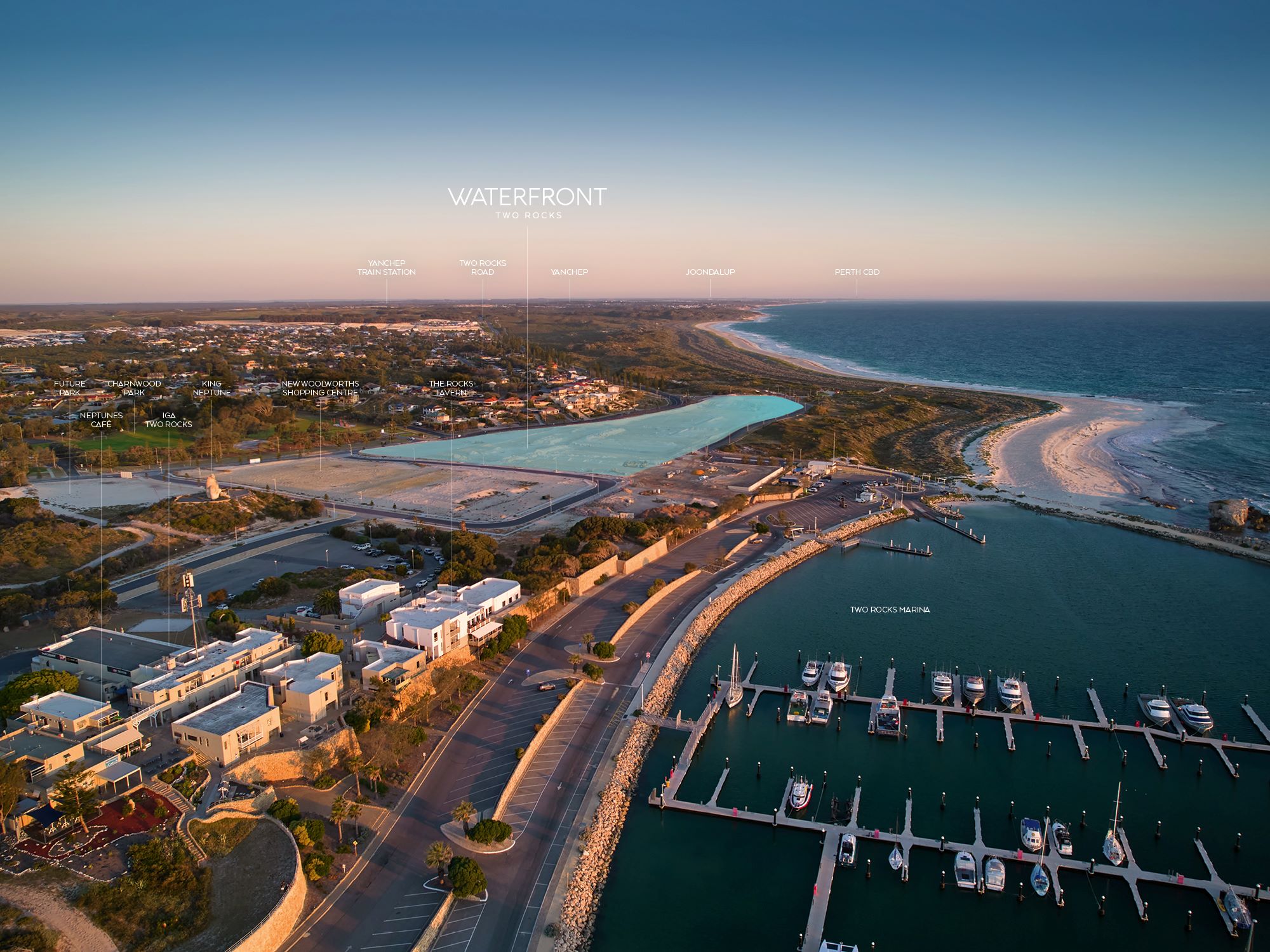 Waterfront Estate - Two Rocks Aerial