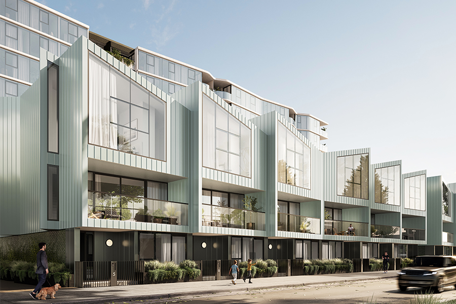 Waterline Place Estate - Williamstown Streetscape