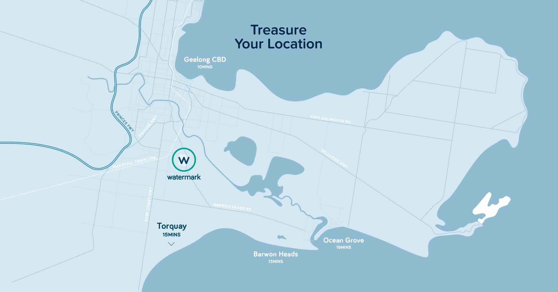 Watermark Estate - Armstrong Creek Location map