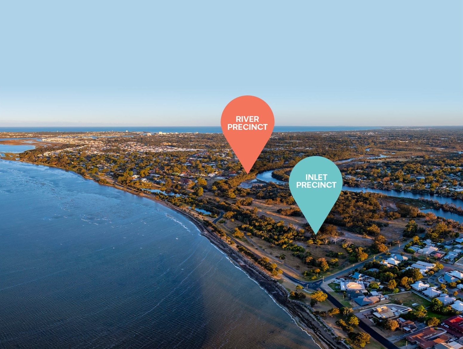 Waterways Private Estate - Coodanup Aerial