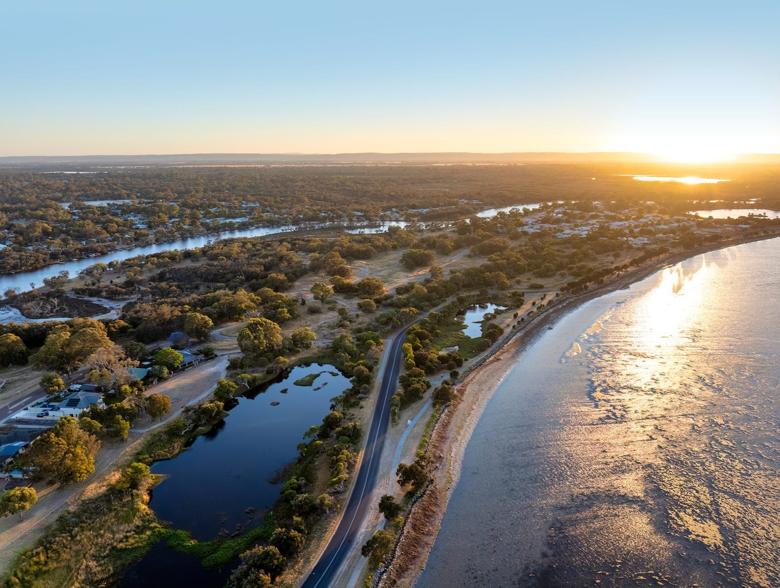 Waterways Private Estate - Coodanup Aerial