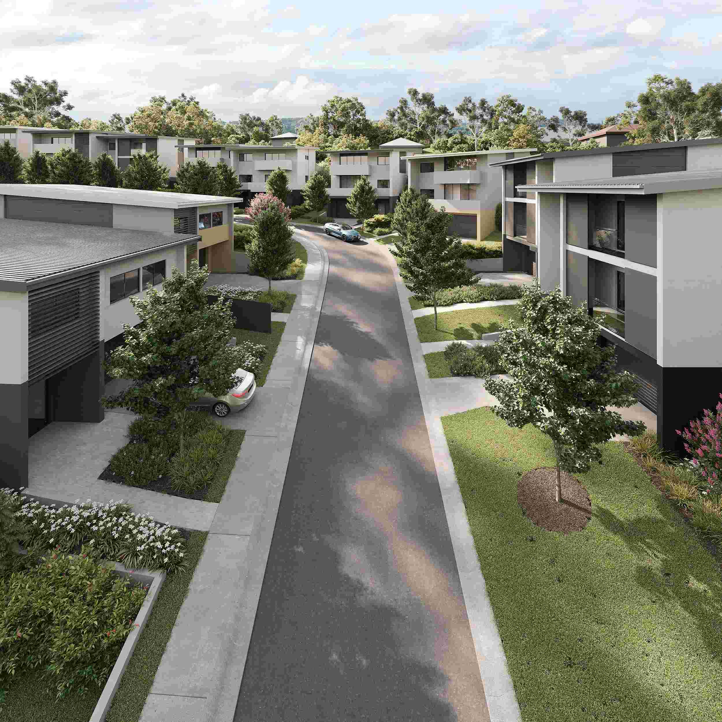 Wattle Glen Townhomes - Charlestown Streetscape