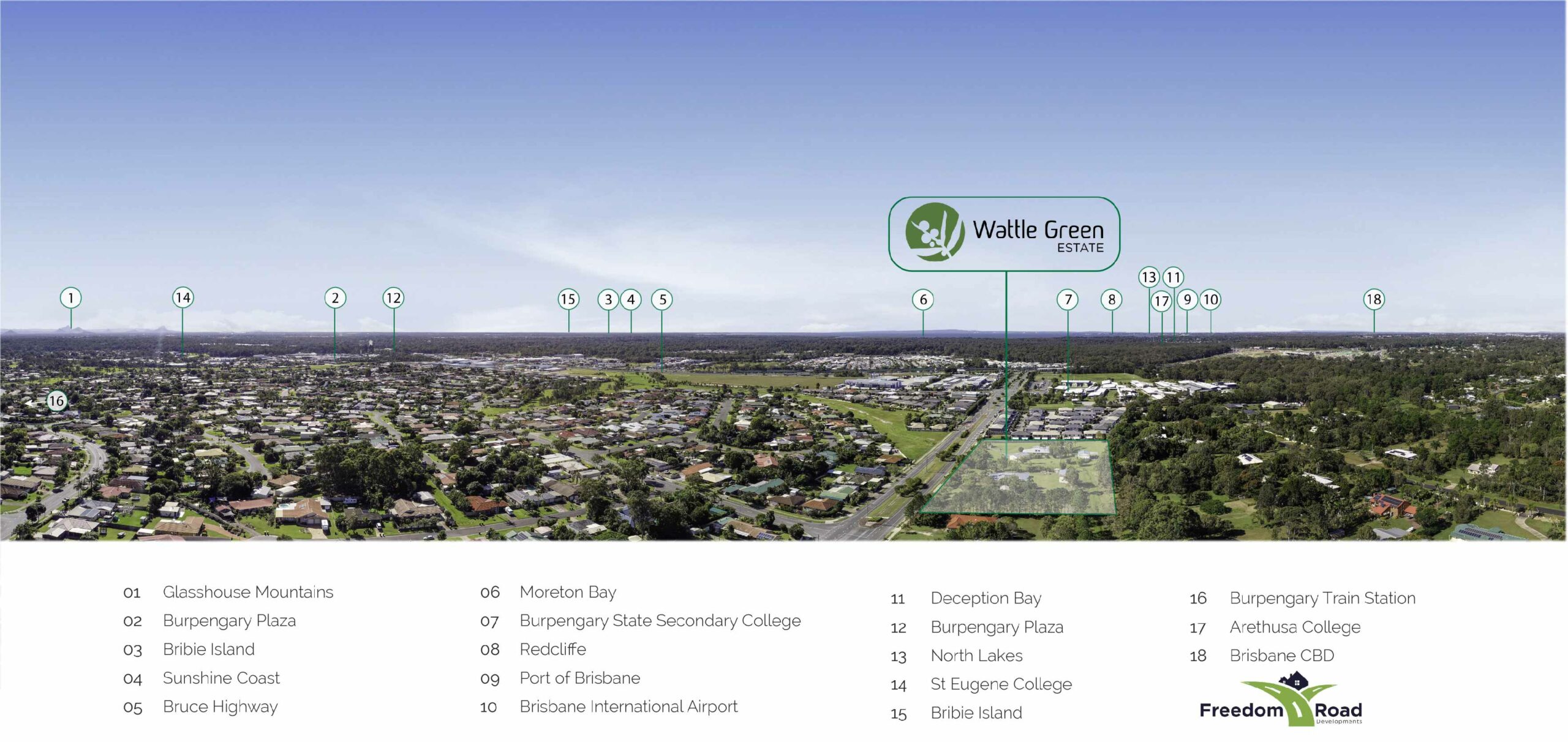 Wattle Green Estate - Burpengary Aerial