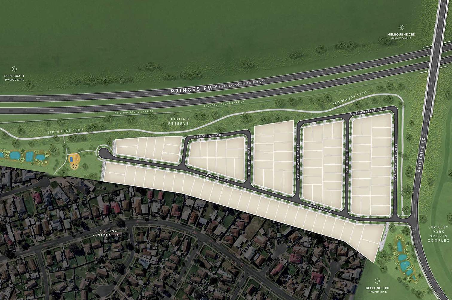 Wattle Grove Estate - Corio masterplan
