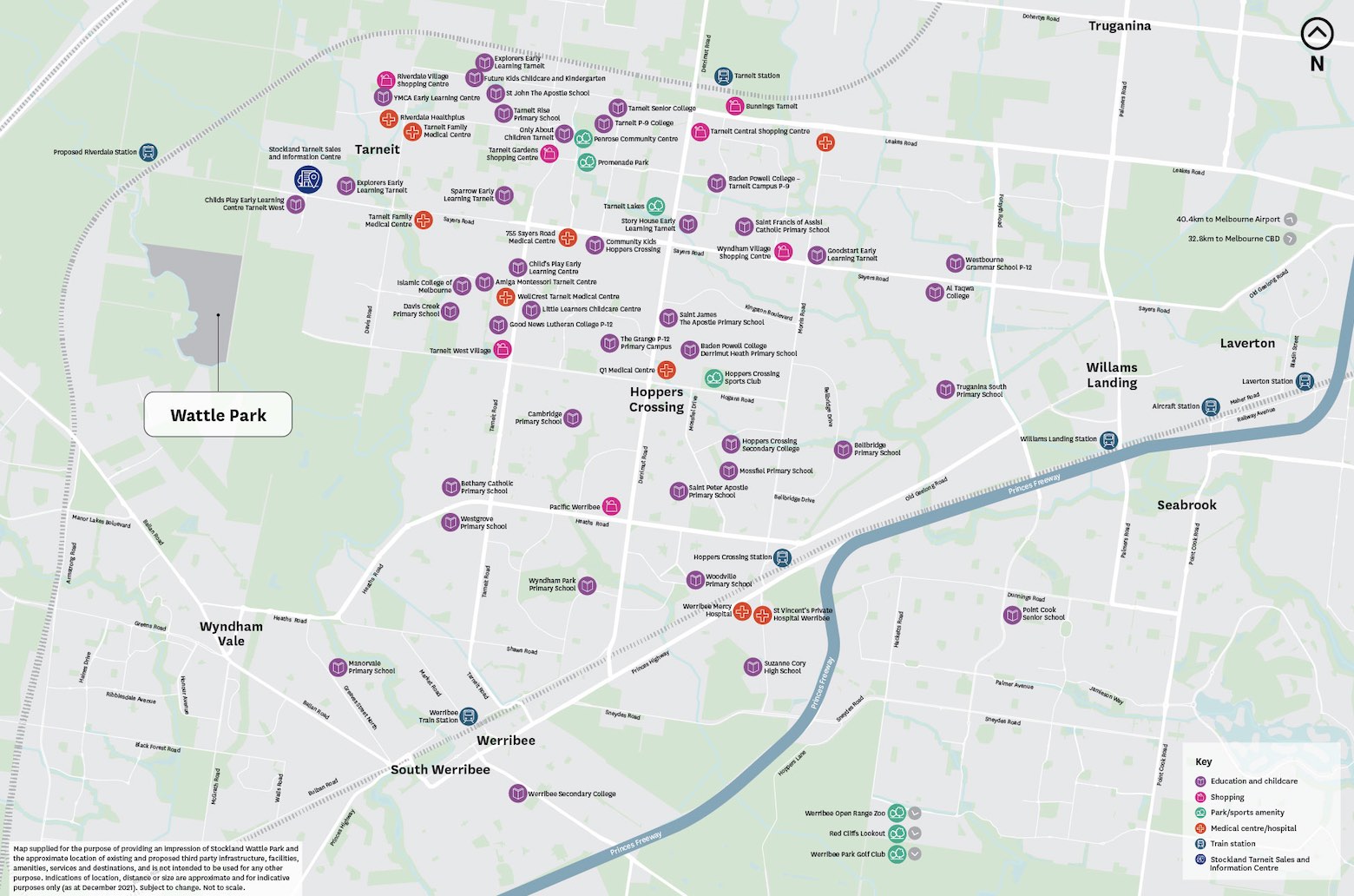 Wattle Park Estate - Tarne Location Map
