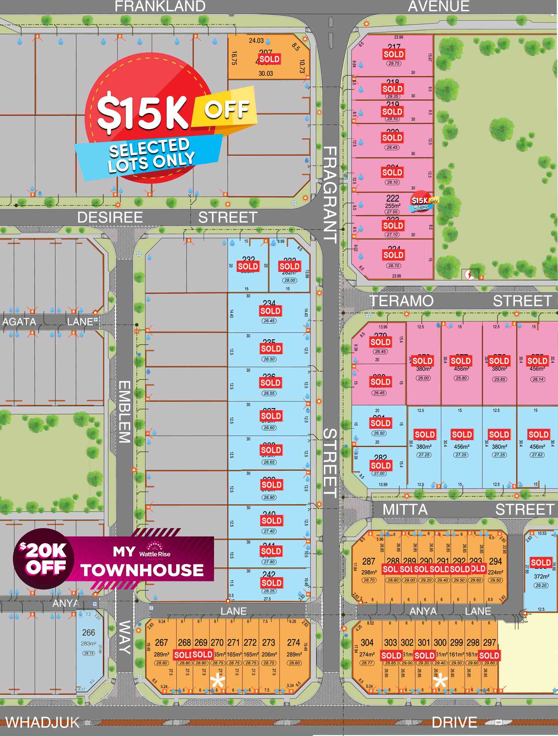 Wattle Rise Estate - Hammond Park Masterplan