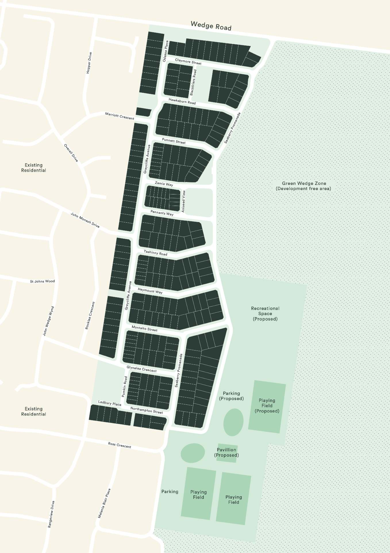 Wedge Rd. Estate - Sky Masterplan