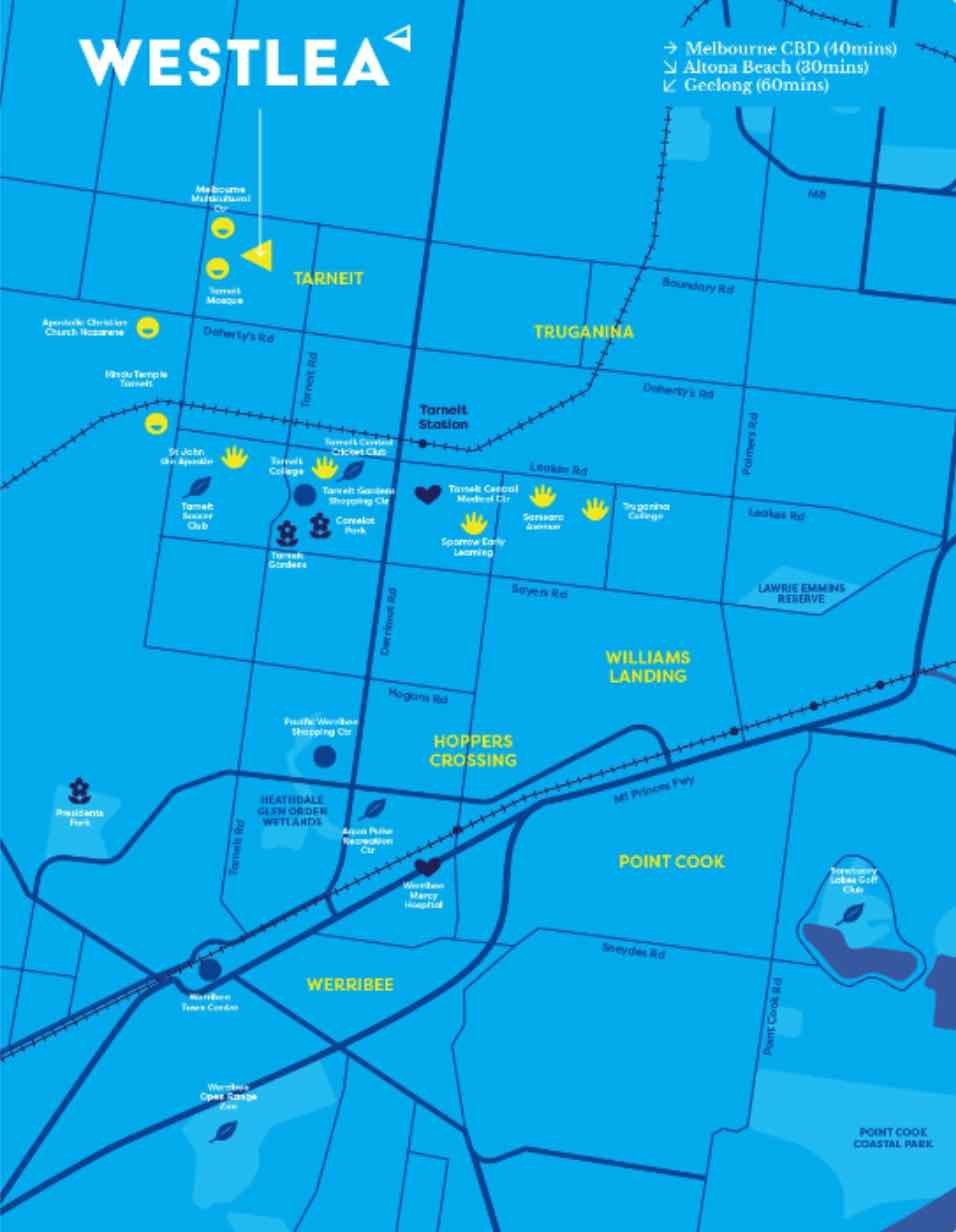 Westlea Estate - Tarneit Location map