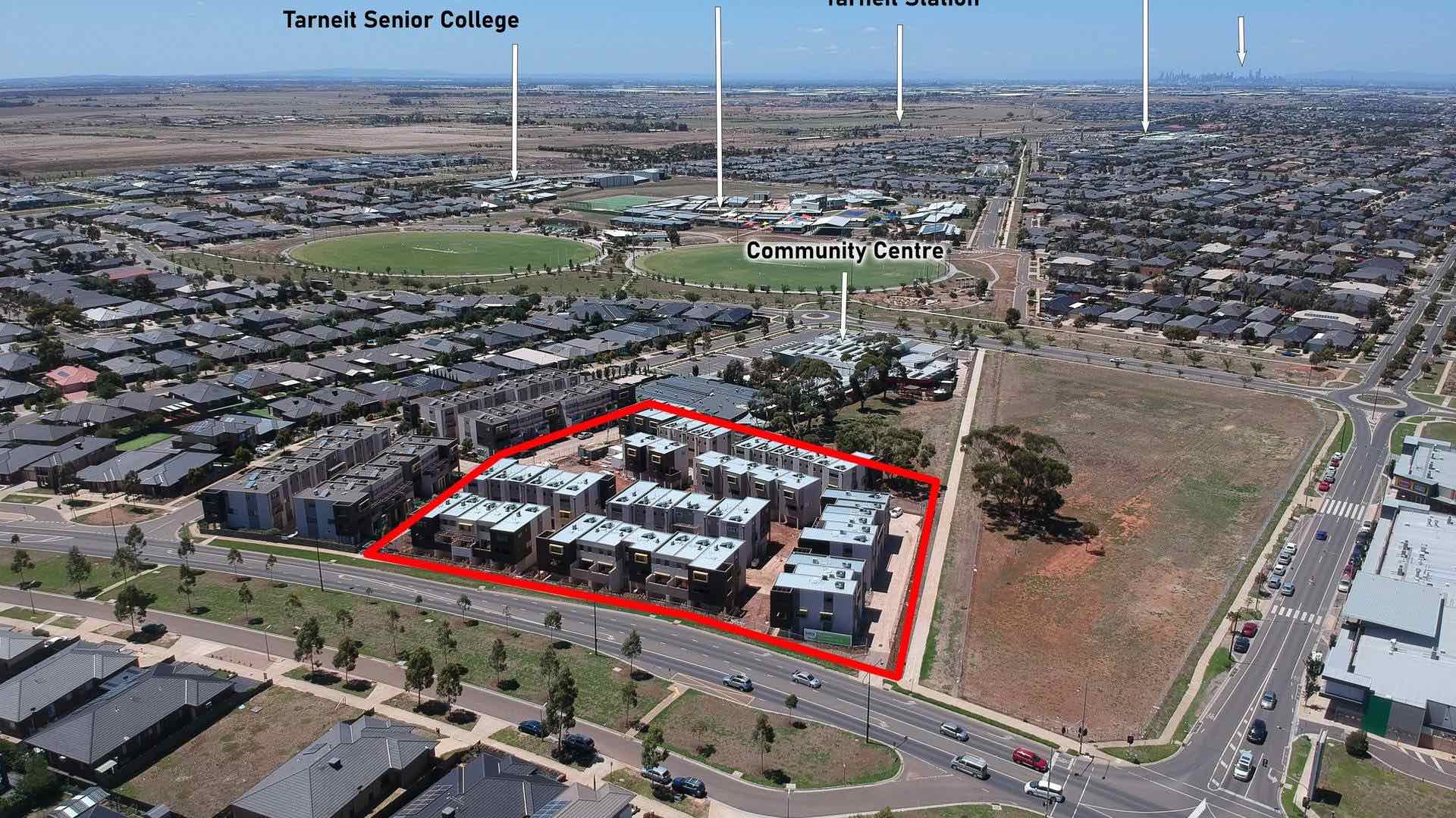 Westlea Townhouses Tarneit Aerial 3