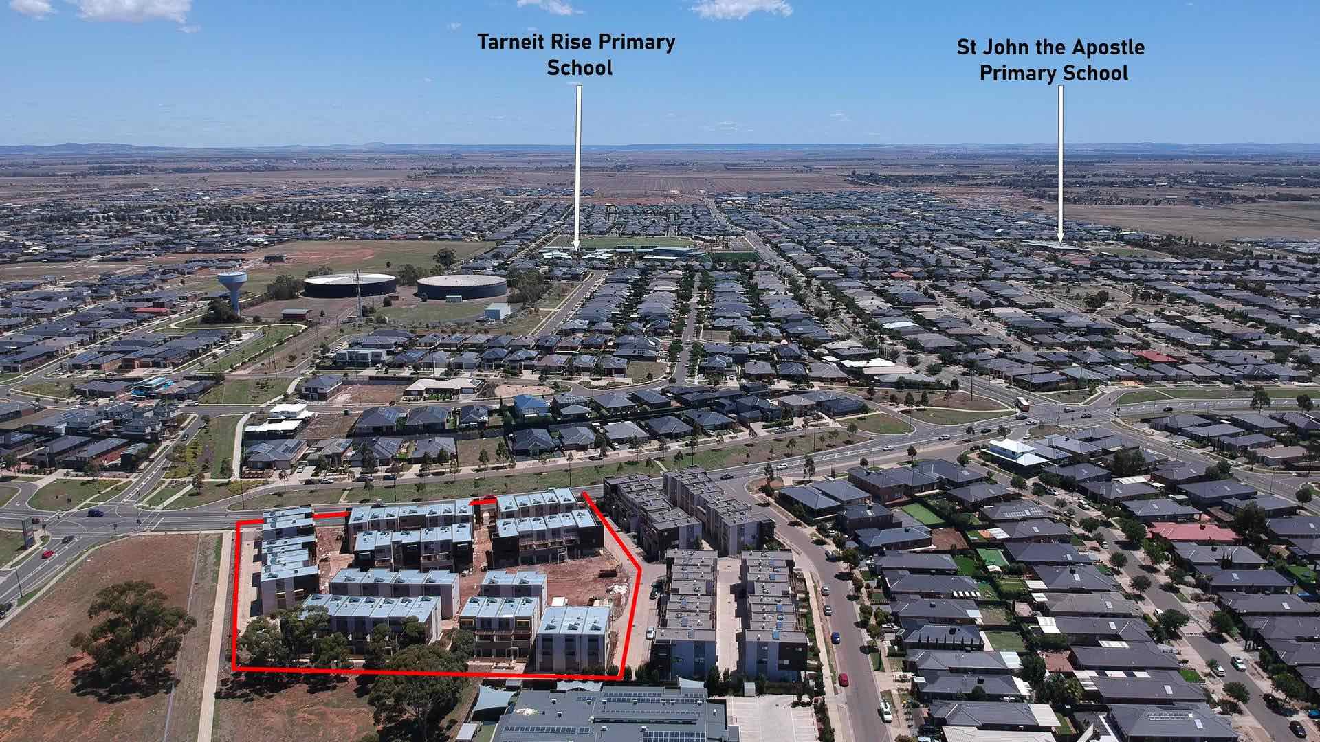 Westlea Townhouses Tarneit Aerial 4