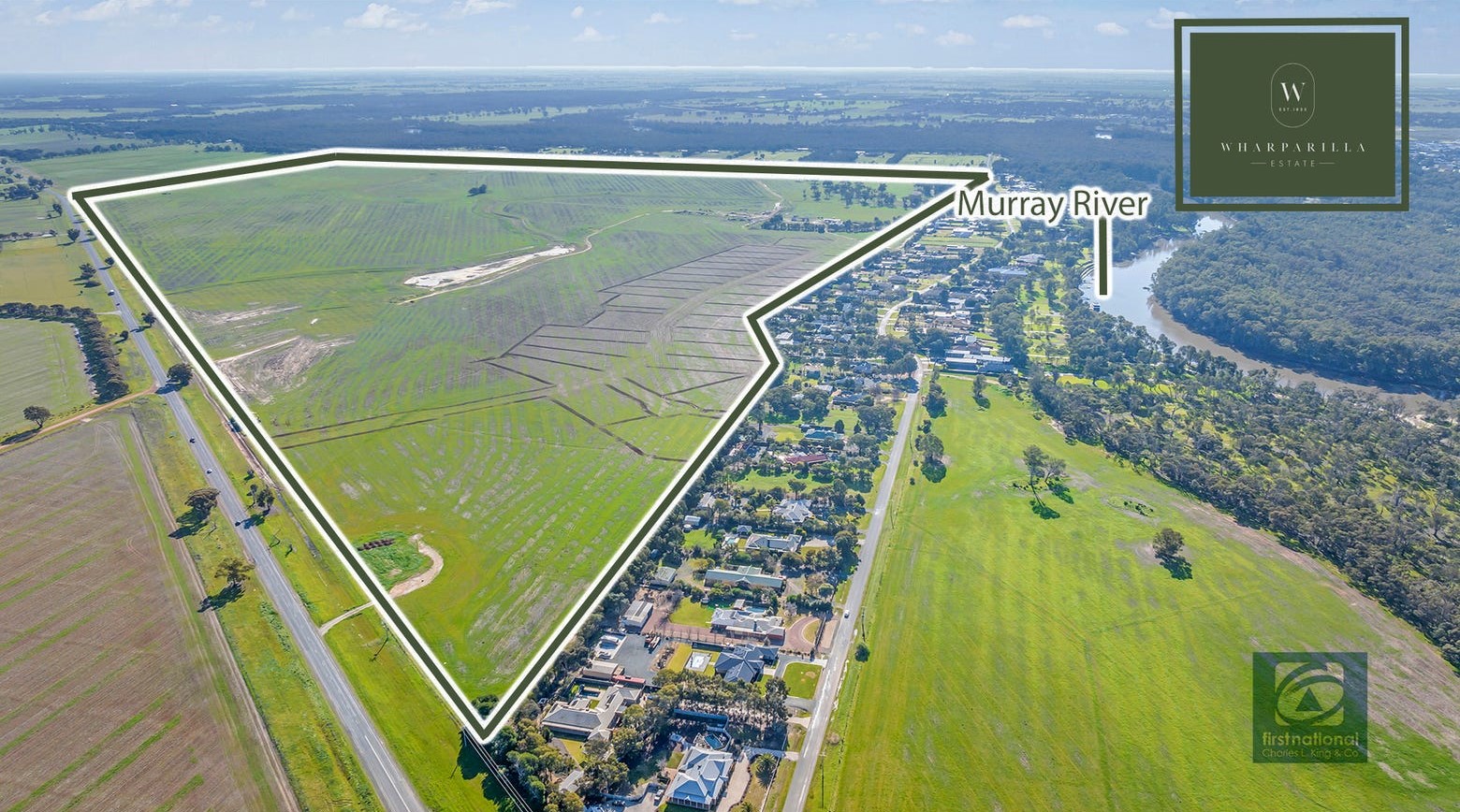 Wharparilla Estate - Echuca Aerial