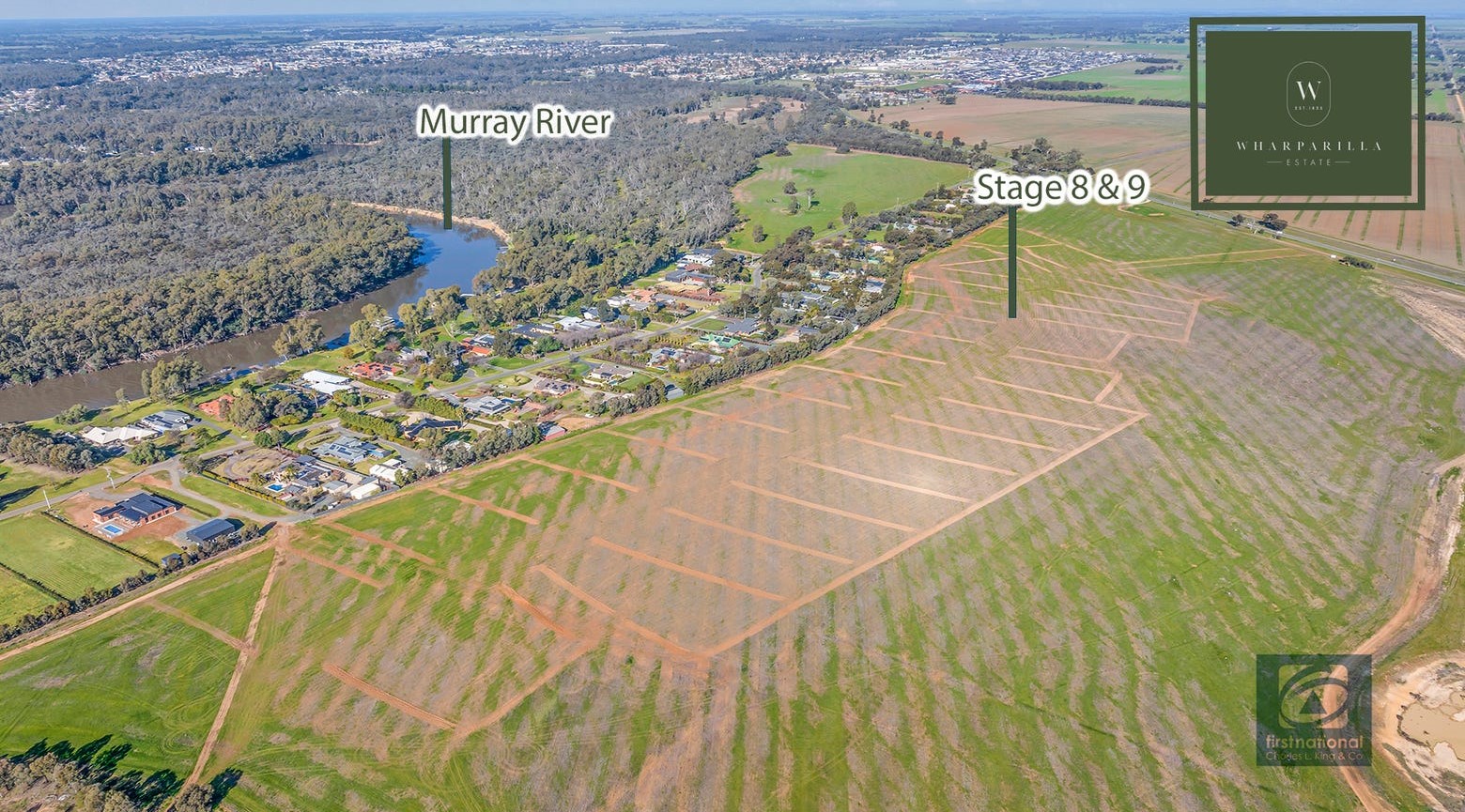 Wharparilla Estate - Echuca Aerial
