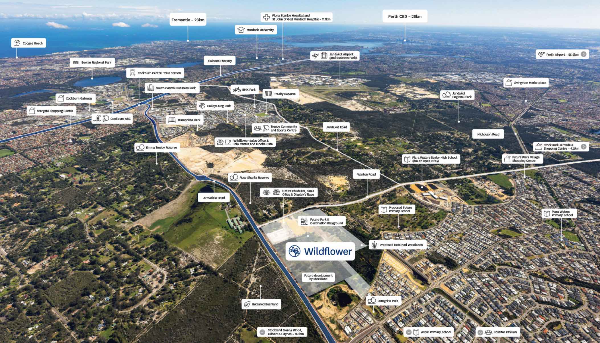 Wildflower Estate - Piara Waters Aerial