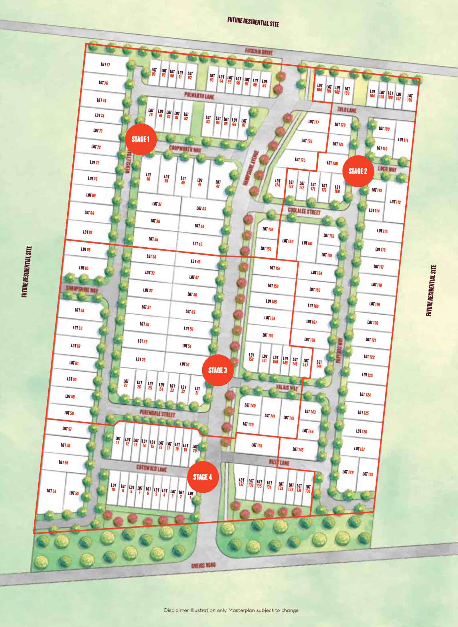 Williams Walk Estate - Rockbank Masterplan