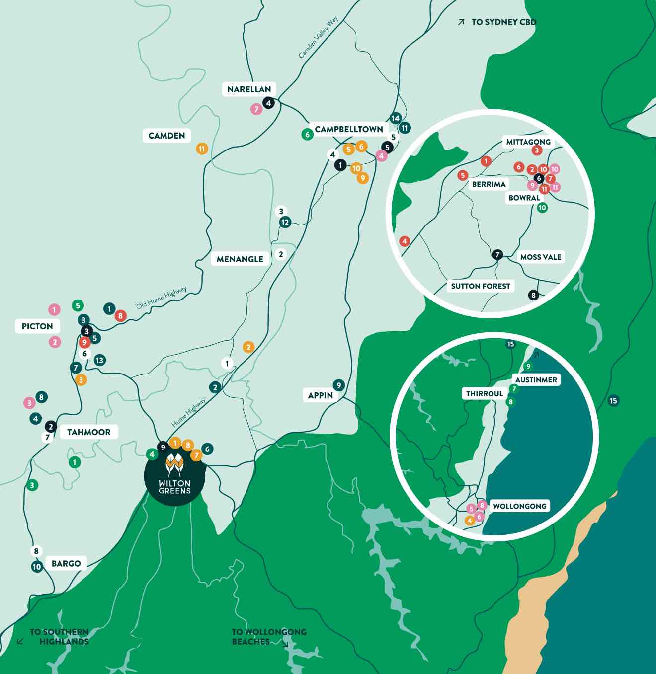 Wilton Greens Estate - Wilton Location m Location Map
