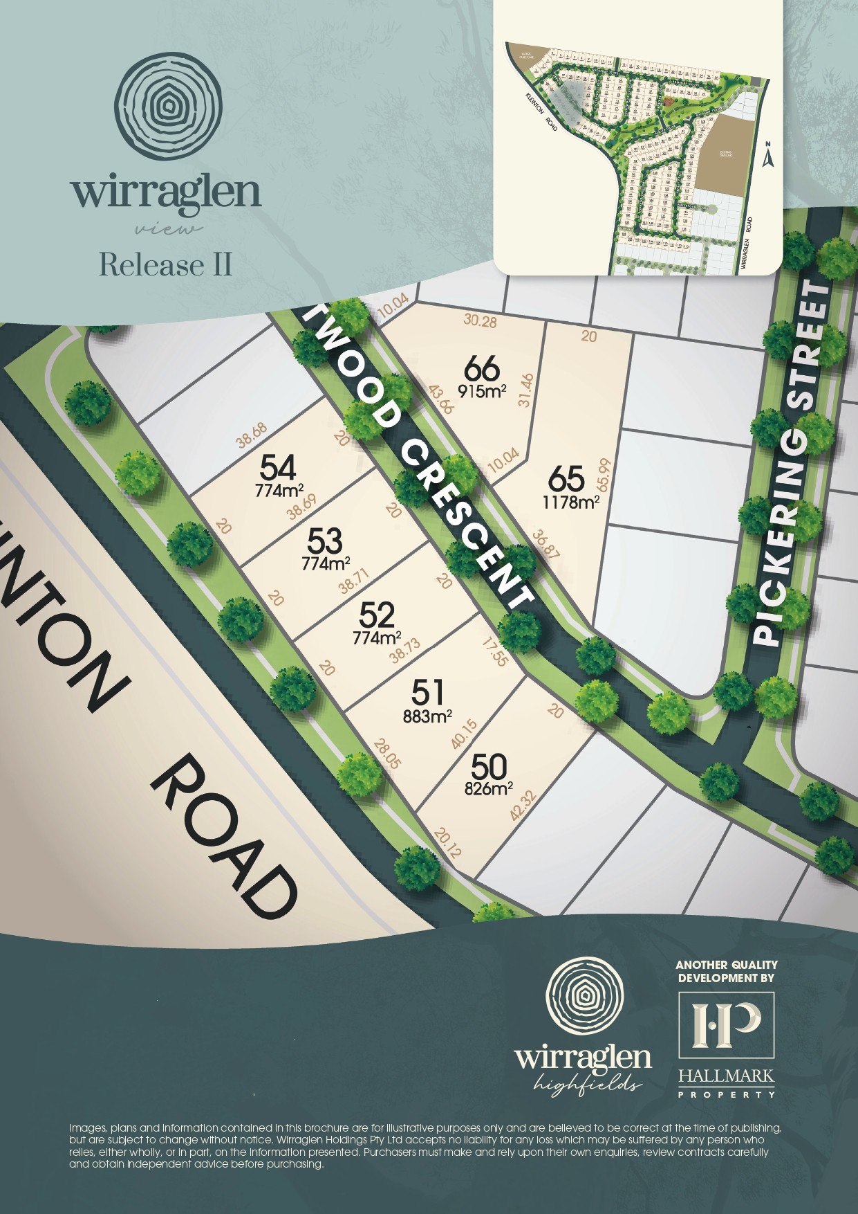 Wirraglen Estate - Highfield Release Map