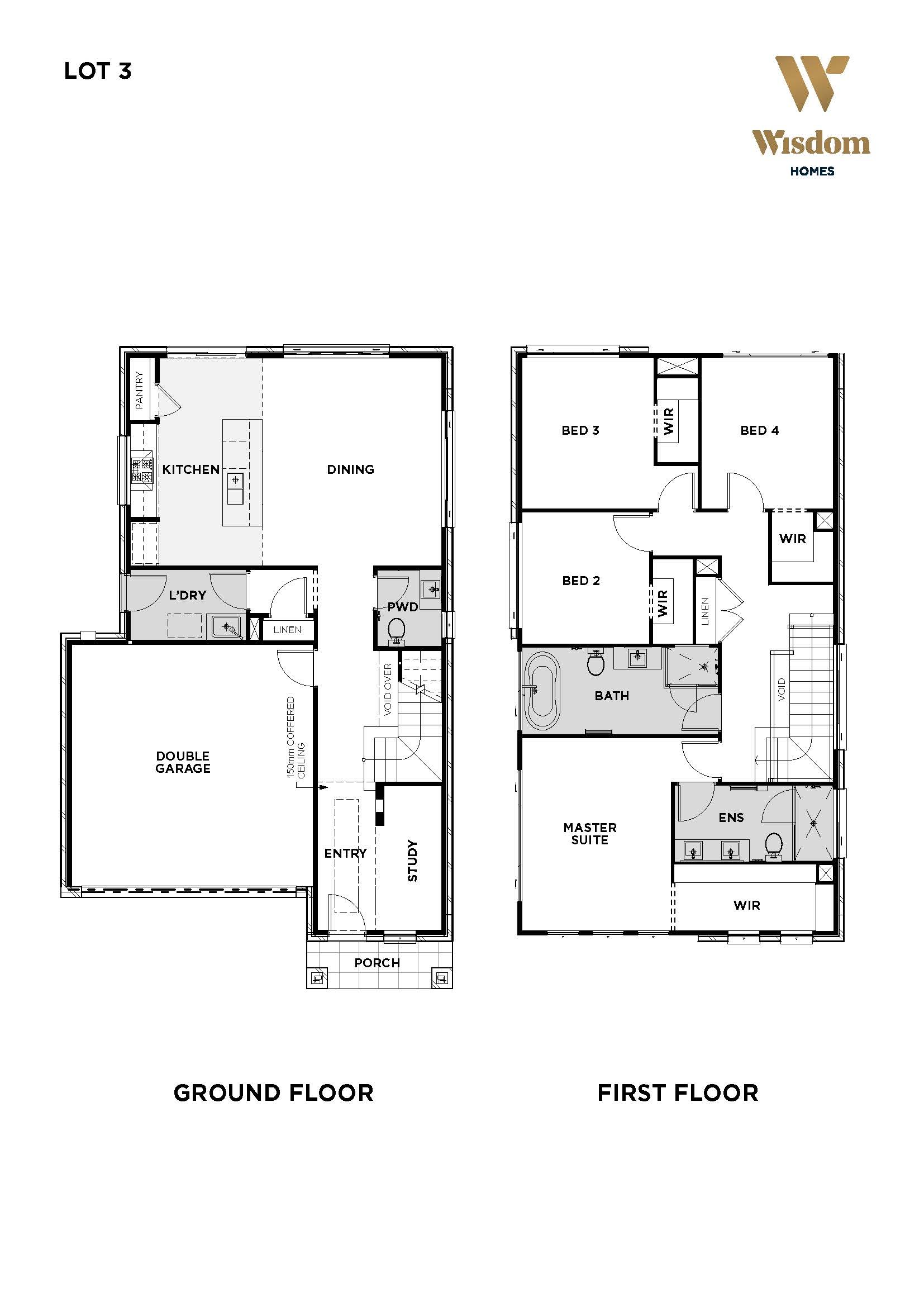 Wisdom Ready Built at Emerald Hills Estate - Leppington Lot 3 Floorplan