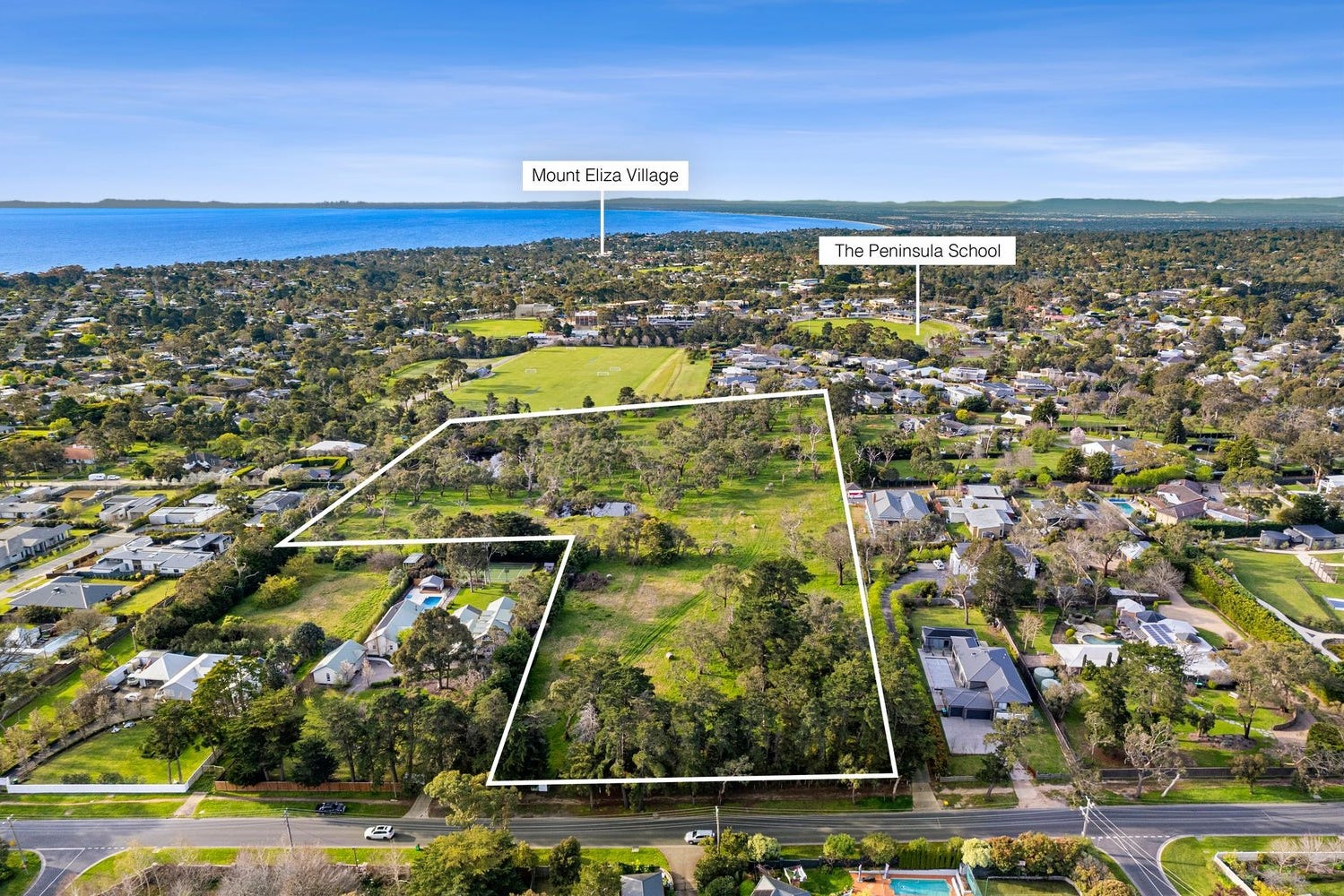 Wisteria Fields Estate - Mount Eliza Aerial