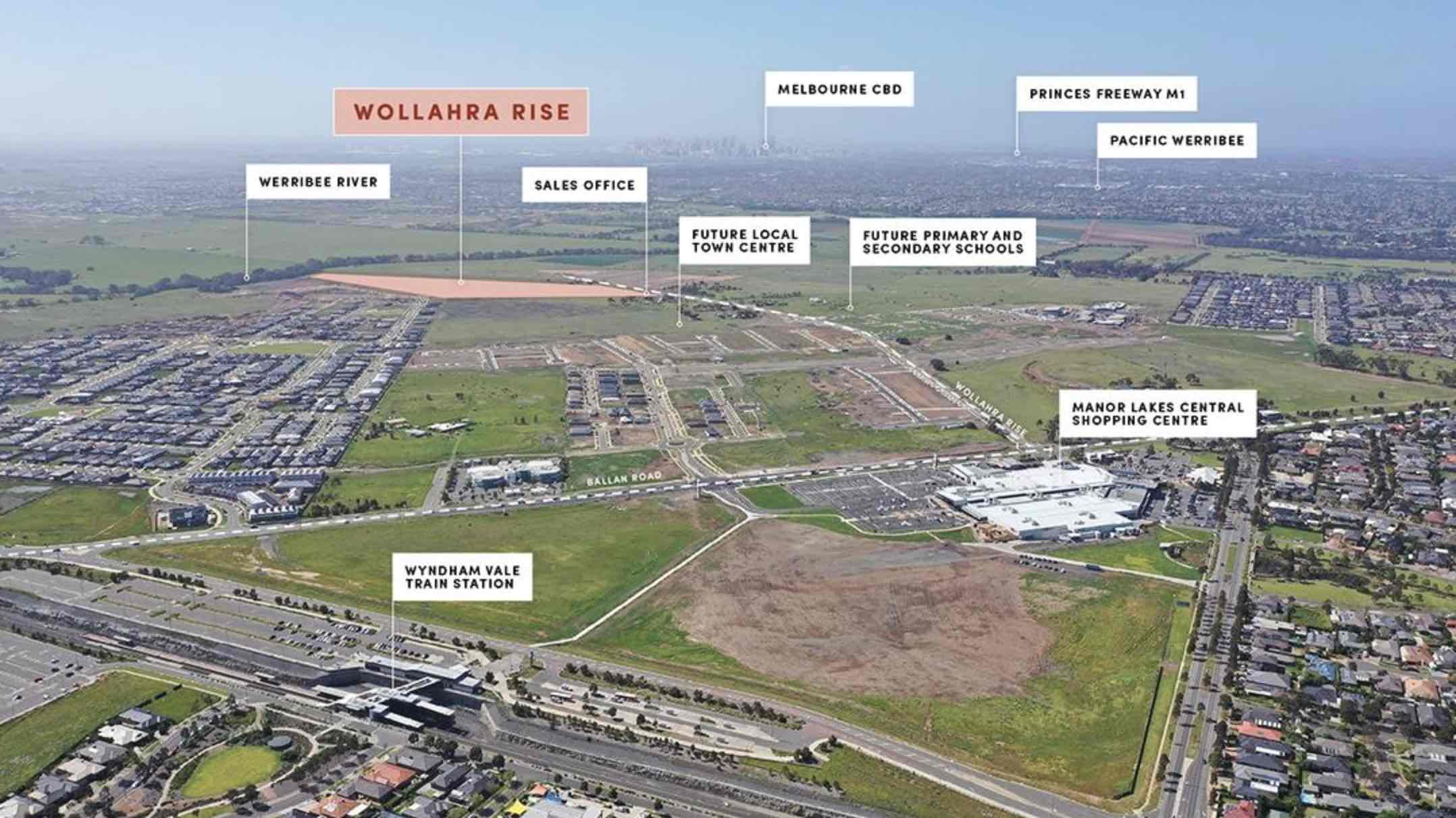 Wollahra Rise Estate - Wyndham Vale Aerial