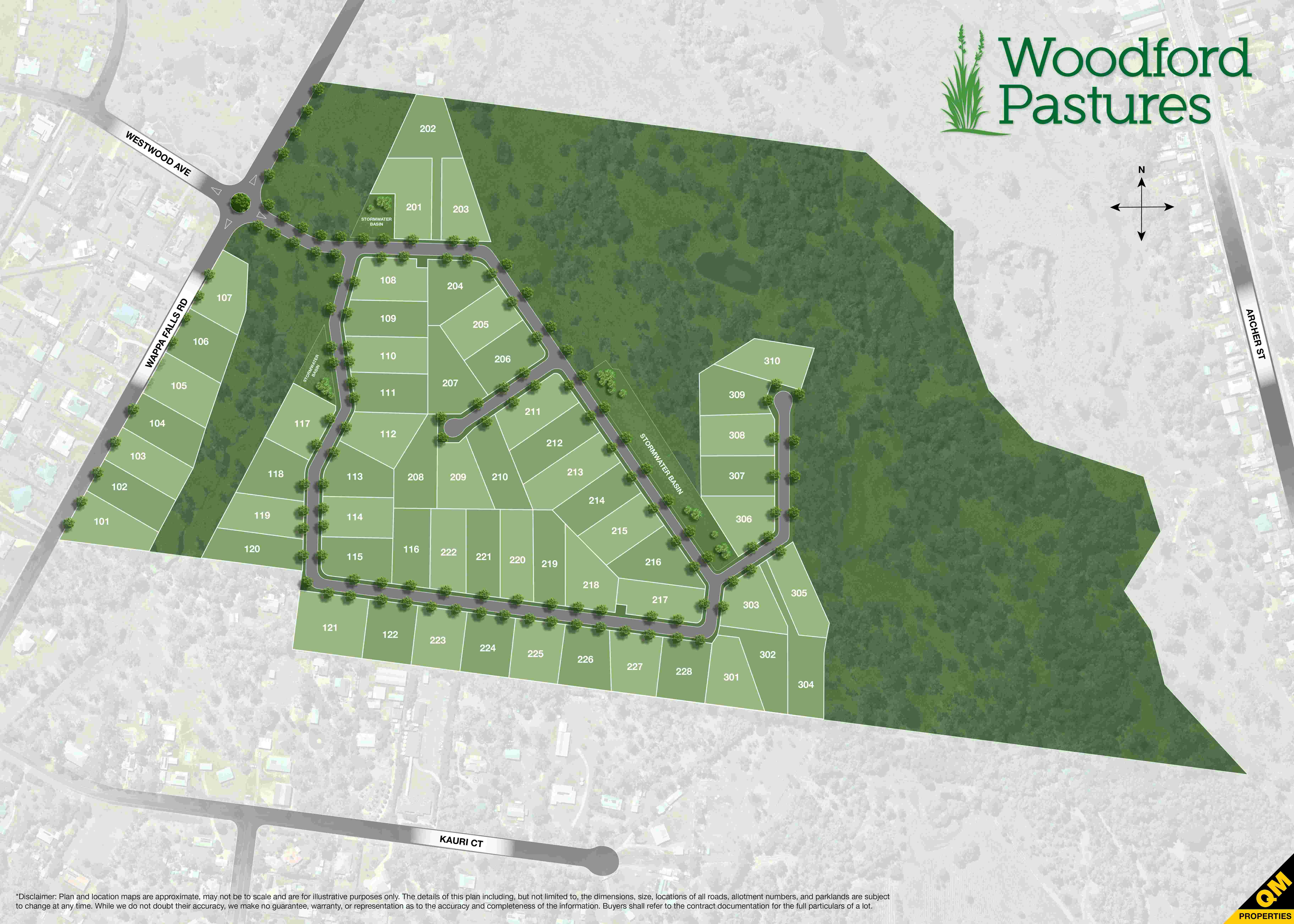 Woodford Pastures Estate - Woodford Masterplan