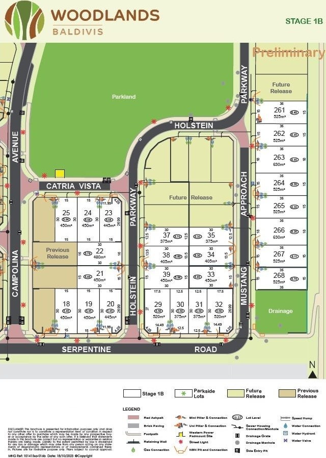 Woodlands Estate - Baldivis Release Map