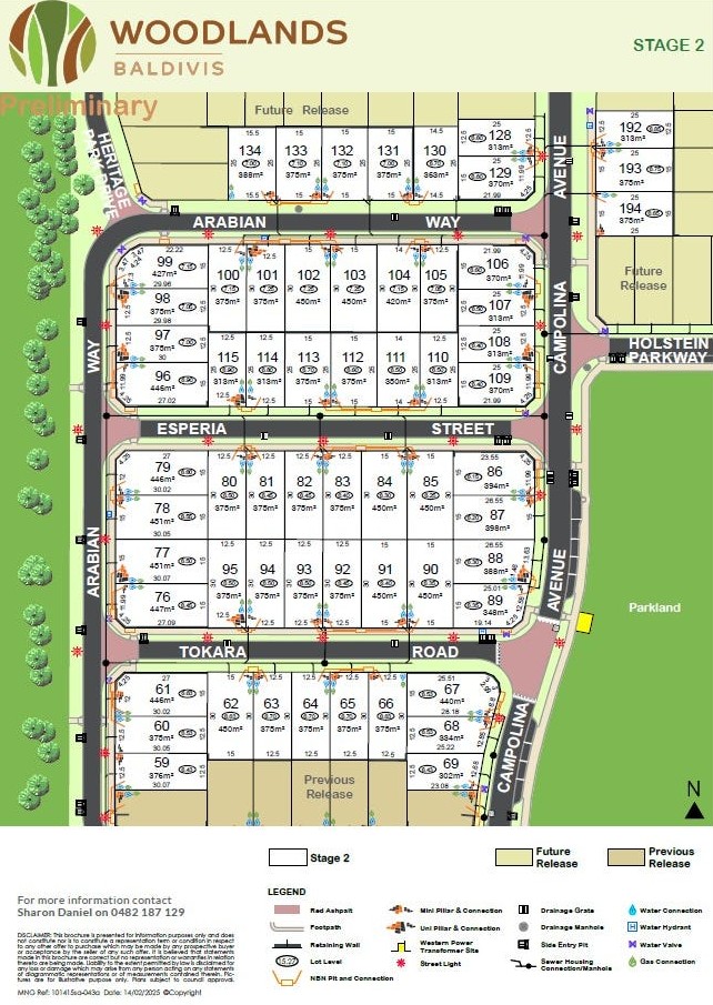 Woodlands Estate - Baldivis Release Map