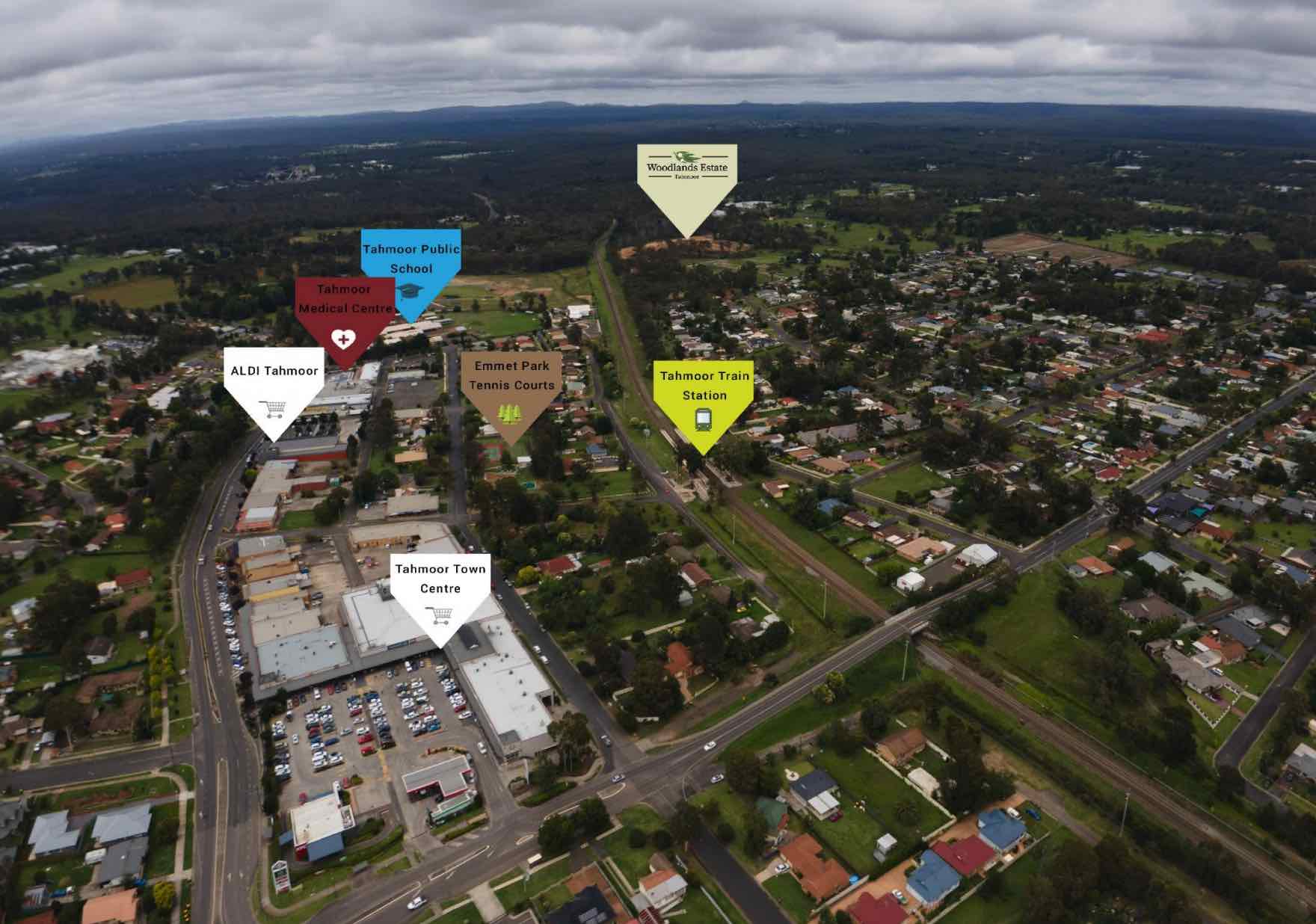 Woodlands Estate - Tahmoor Aerial