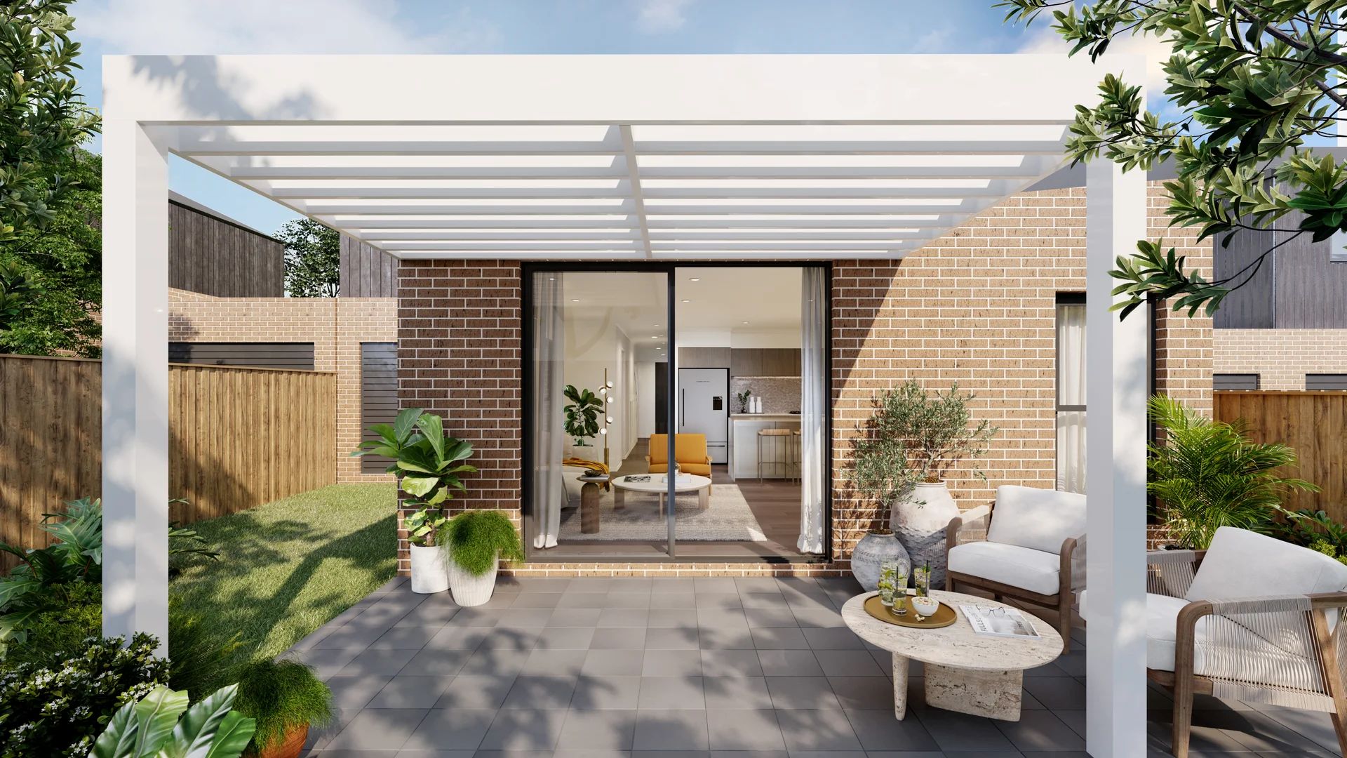 Woodlands Estate - Vineyard Render
