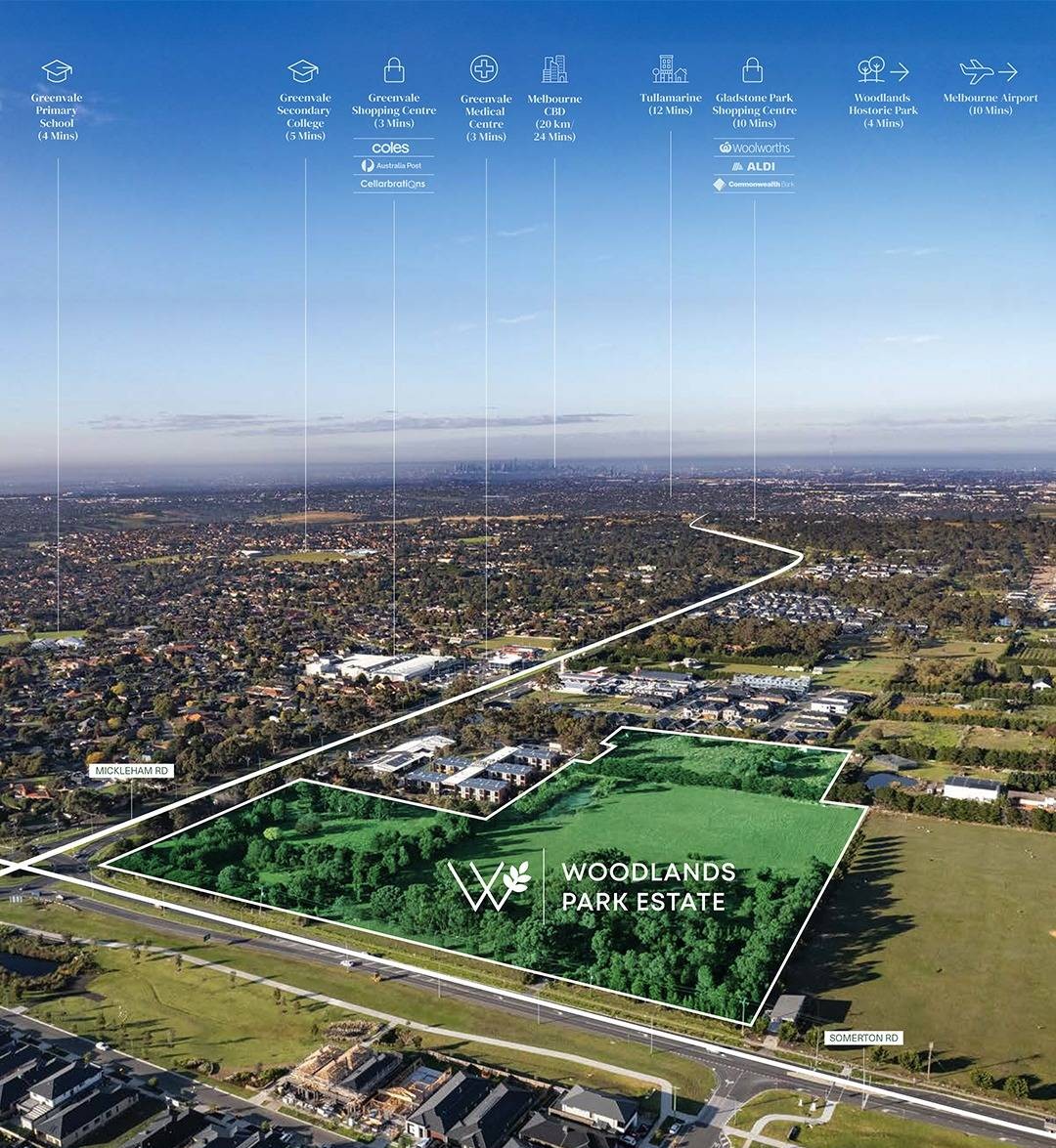 Woodlands Park Estate - Greenvale Aerial