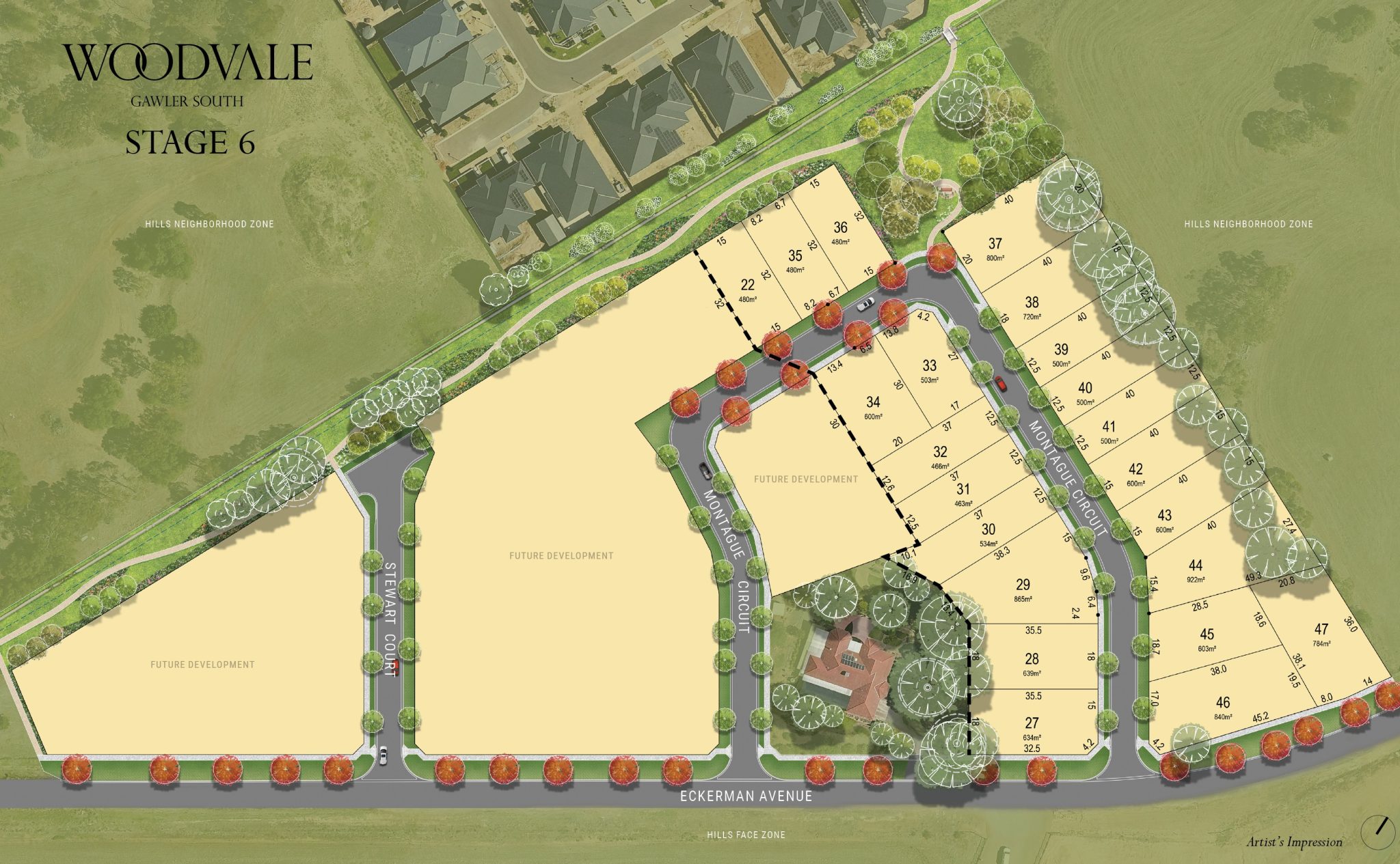 Woodvale Estate - Gawler South Release Map