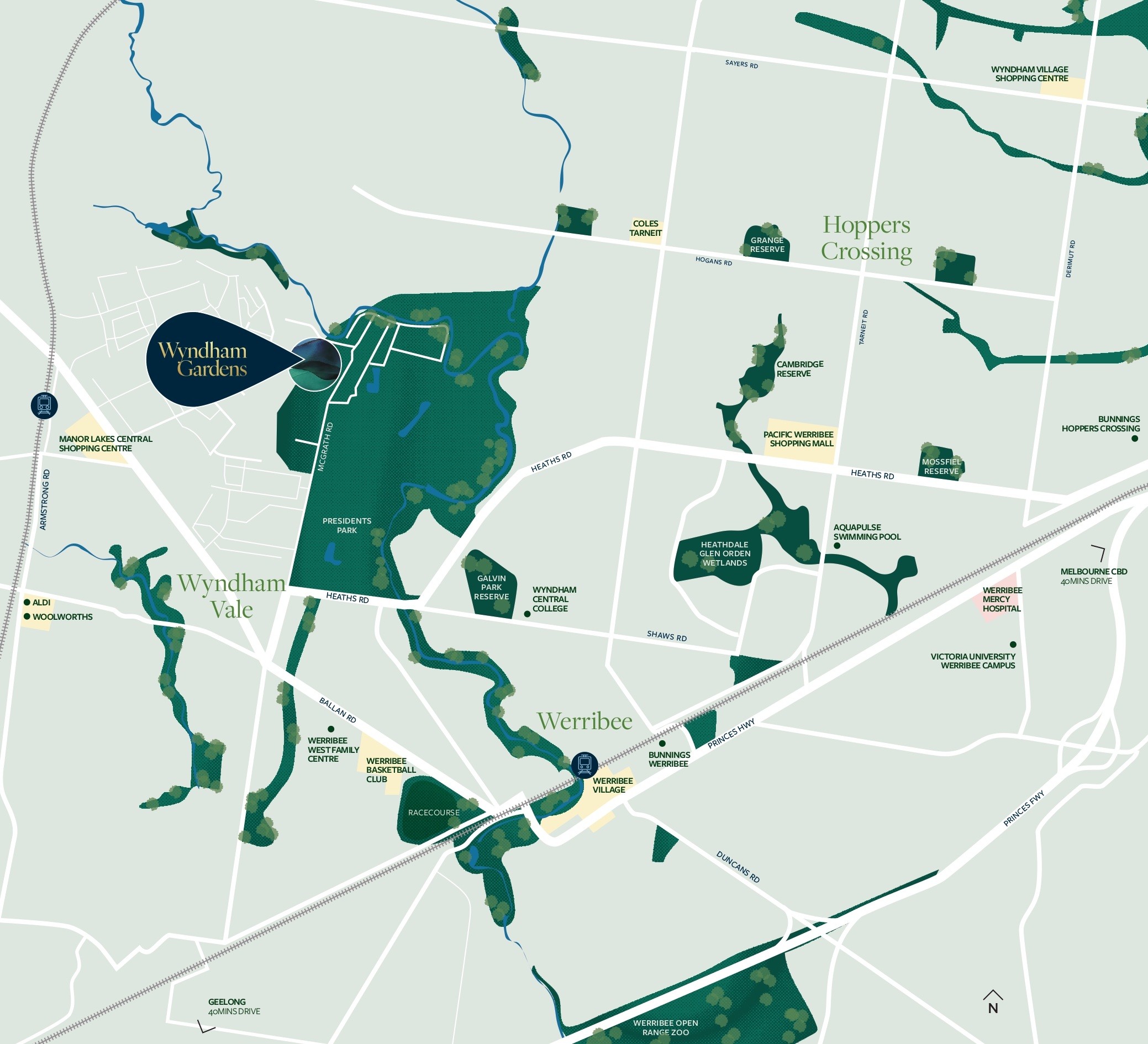 Wyndham Gardens Estate - Wyndham Vale Location Map