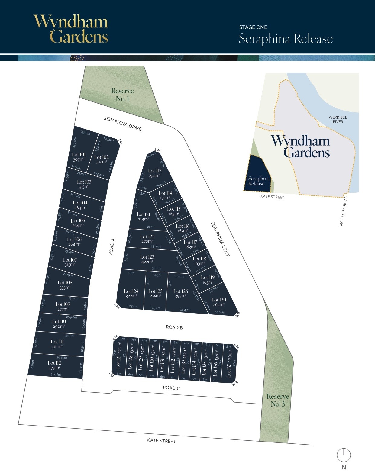 Wyndham Gardens Estate - Wyndham Vale Release Map