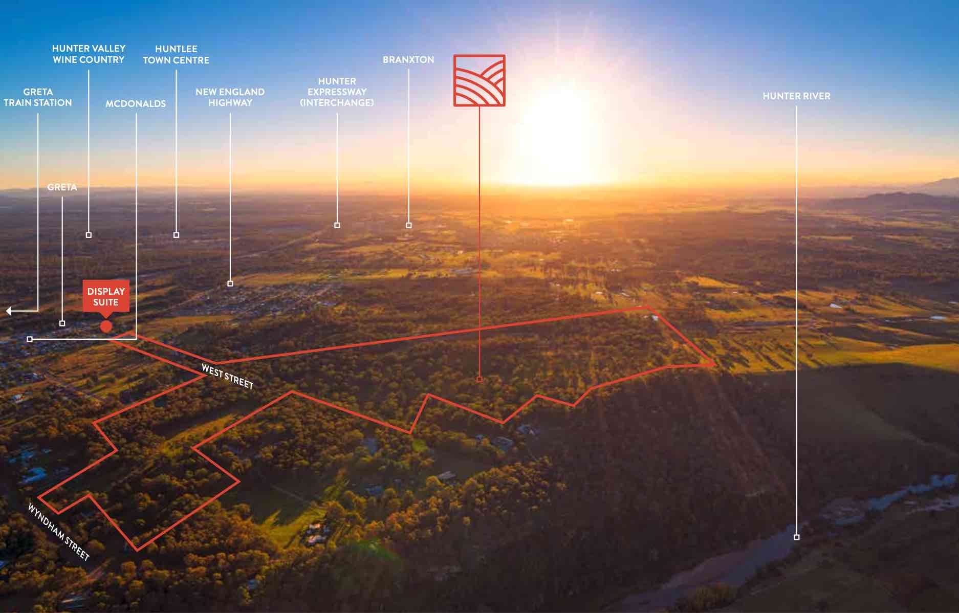 Wyndham Ridge Estate - Greta Aerial
