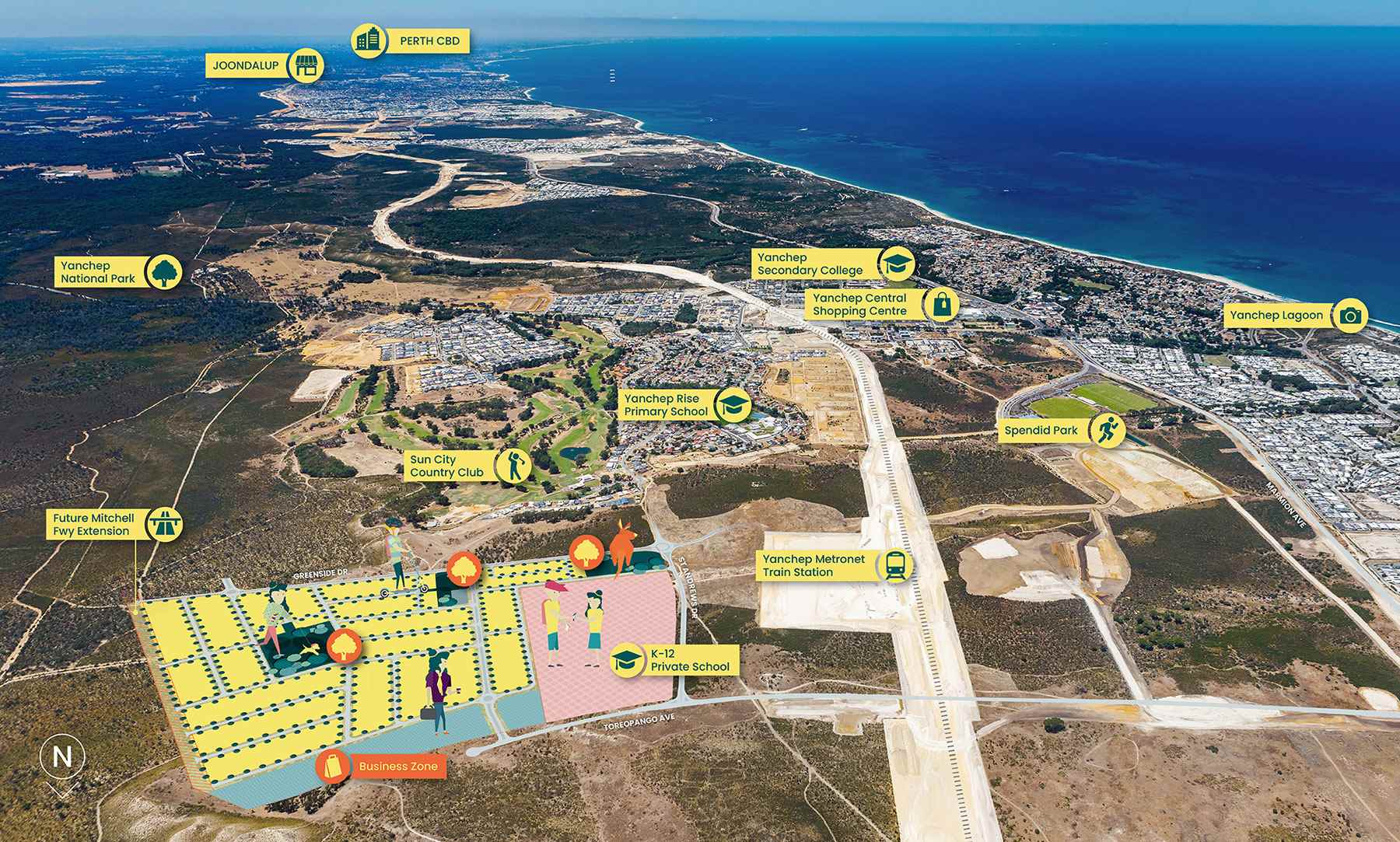 Yanchep Junction Estate - Yanchep Aerial