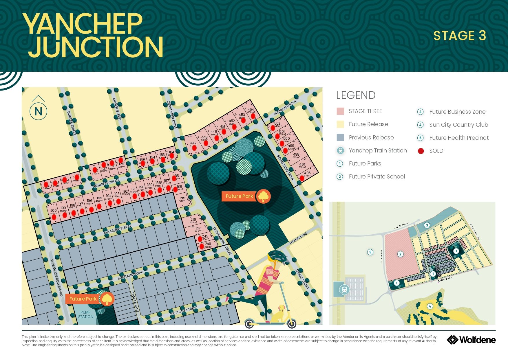 Yanchep Junction Estate - Yanchep Release Map