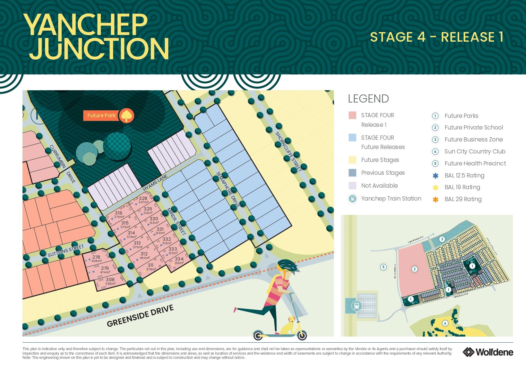Yanchep Junction Estate - Yanchep Release Map